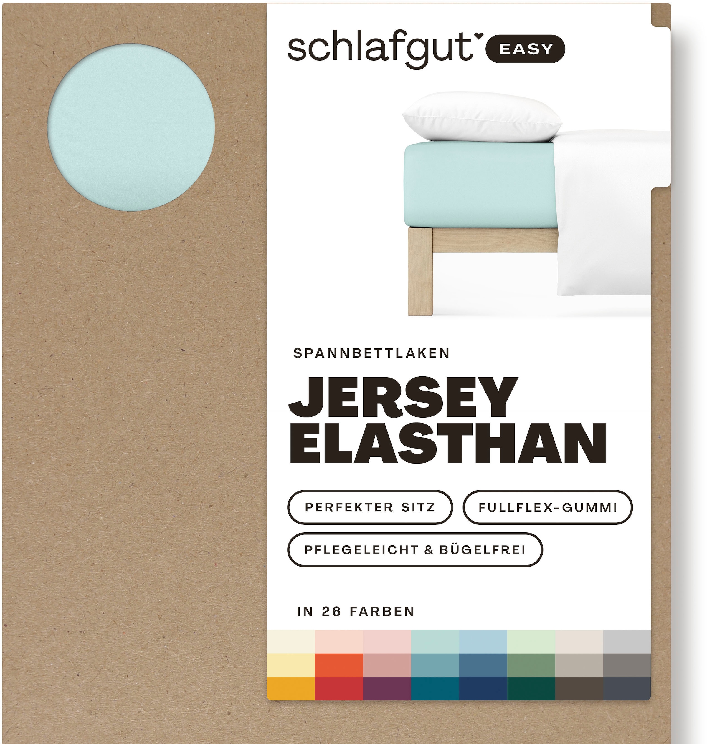 Schlafgut Spannbettlaken "EASY Jersey Elasthan", MADE IN GREEN by OEKO-TEX