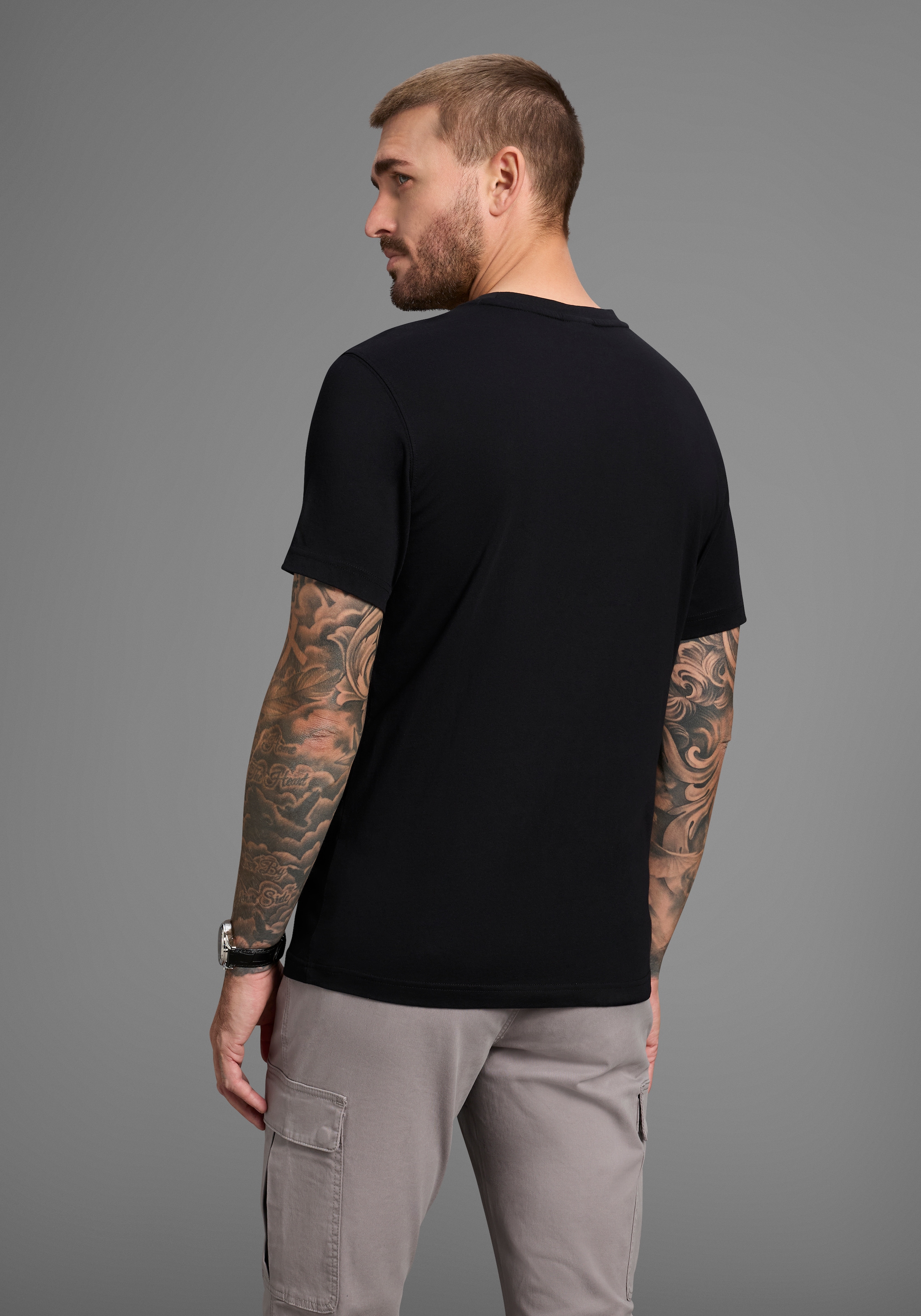 Bruno Banani T-Shirt, Gewaschene Optik
