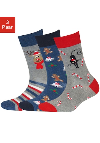 H.I.S Socken (3 poros) su Weihnachts-Design