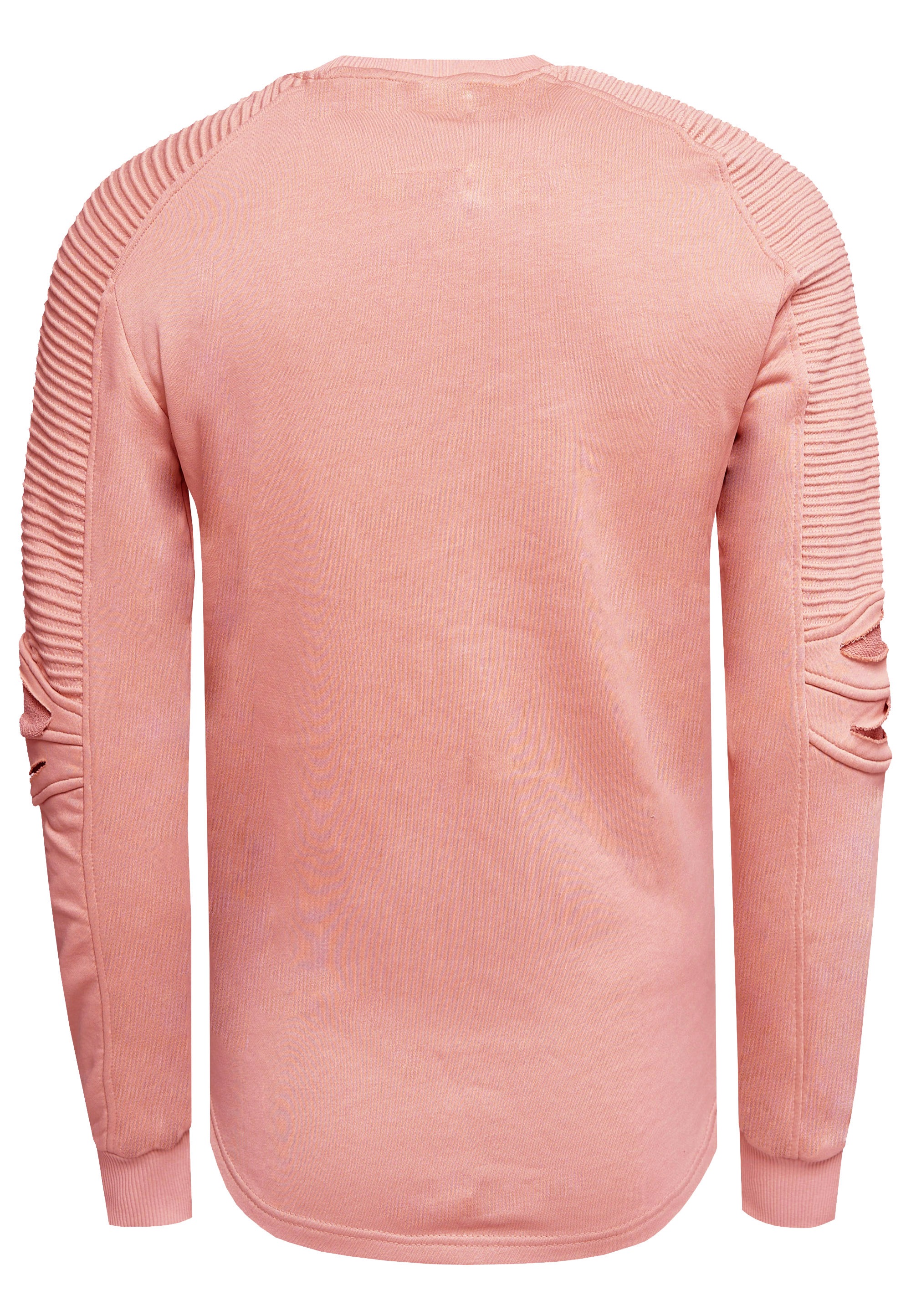 Rusty Neal Sweatshirt, mit geripptem Ärmeldesign
