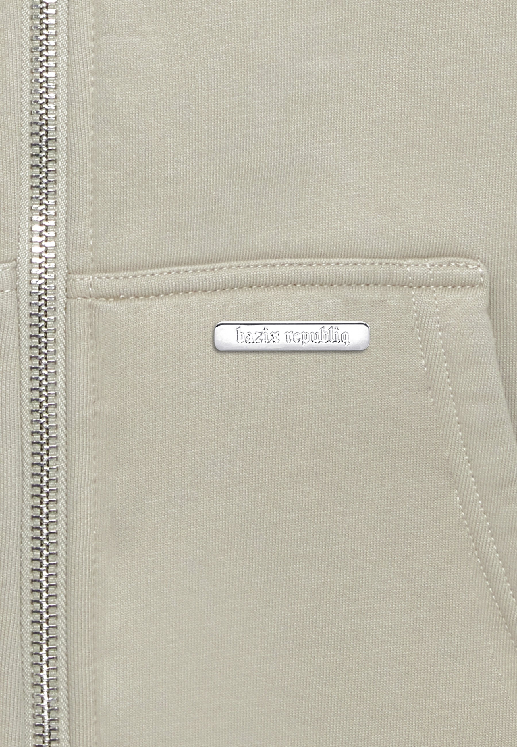 Dropsize Sweatjacke »Dropsize Herren Bazix Republiq Super Heavy Rib Zipper«