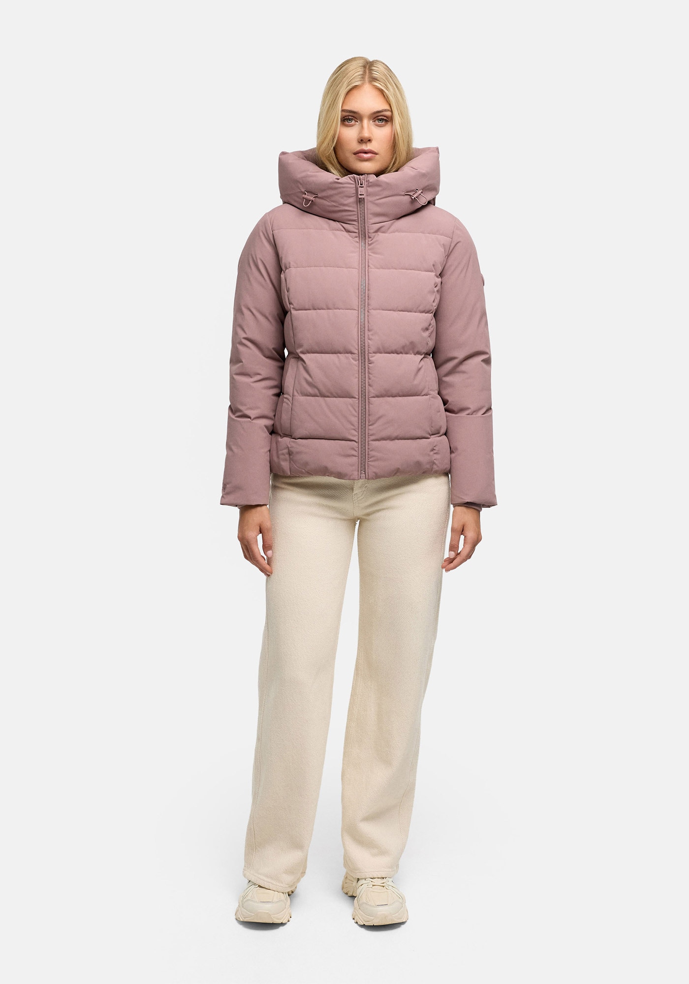Marikoo "Akiliaa" mit Kapuze Warme Winterjacke mit Kapuze und taillierter Passform