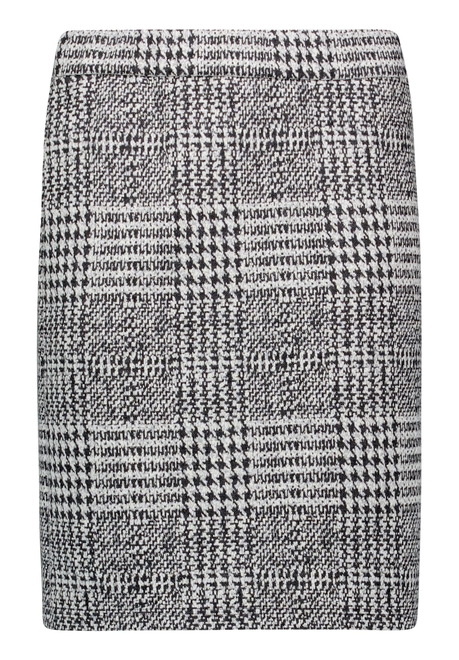 "Minirock BETTY BARCLAY ""Damen kariert"", Damen, Gr. 36, grau, beige, Obermaterial: 40% Polyester, 30% Baumwolle, 20% Viskose, 8% Polyester, 2%