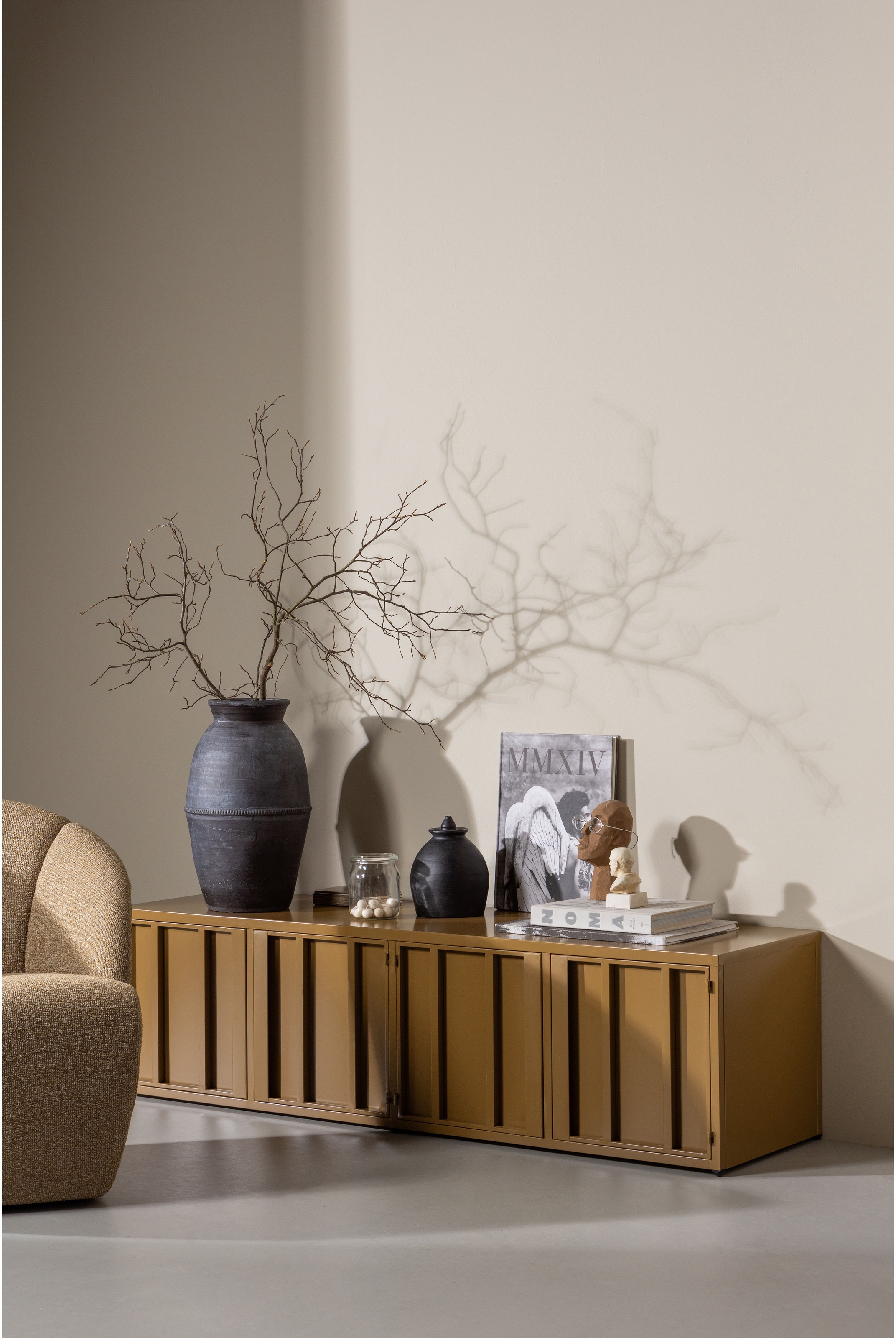 WOOOD Lowboard "WOOOD LEVEL TV-SCHRANK METALL" Level TV-Möbel WOOOD mit Sta günstig online kaufen