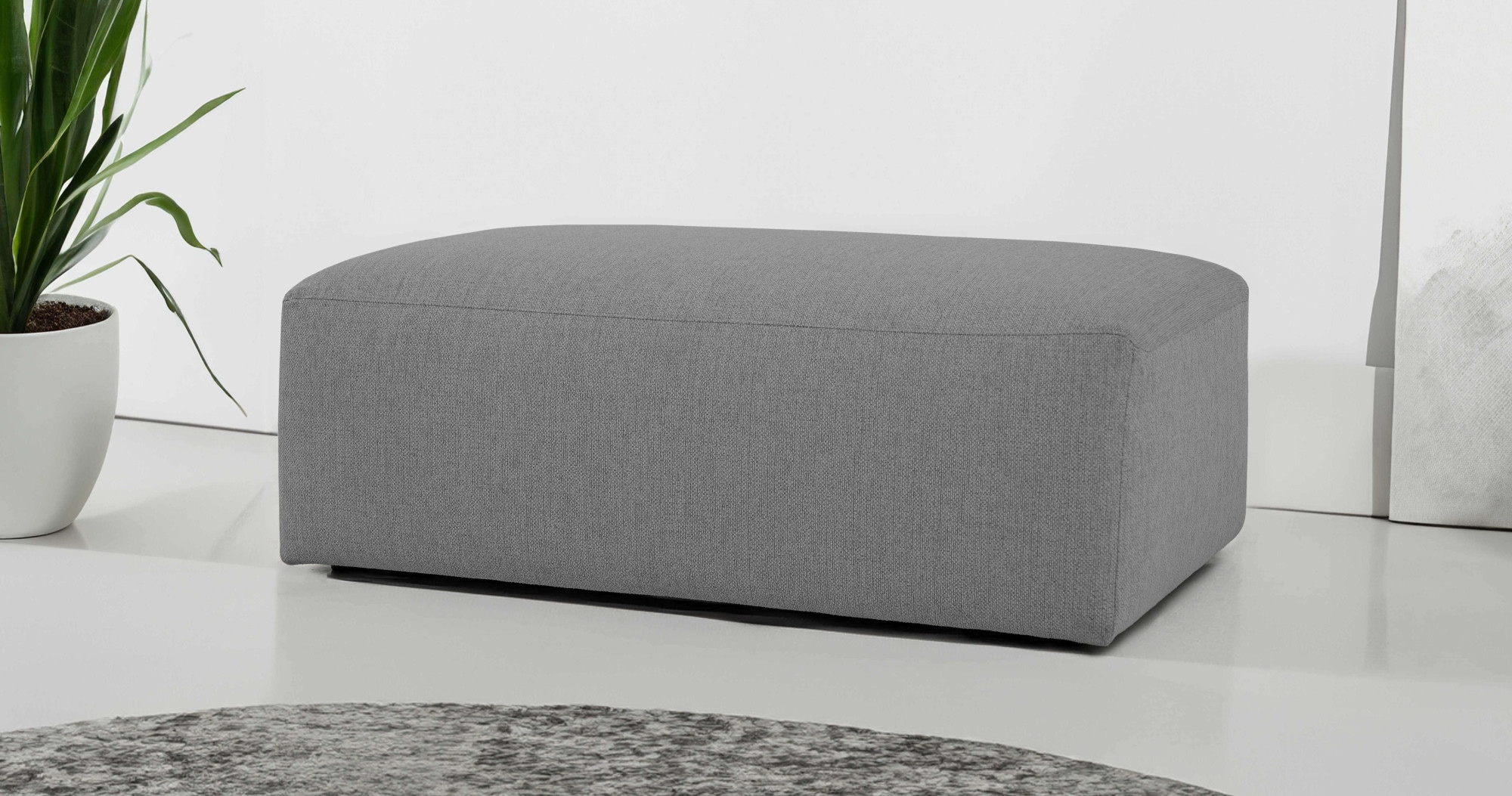 INOSIGN Polsterhocker "Koa", Wellenunterfederung, weicher Lounge-Sitzkomfor günstig online kaufen