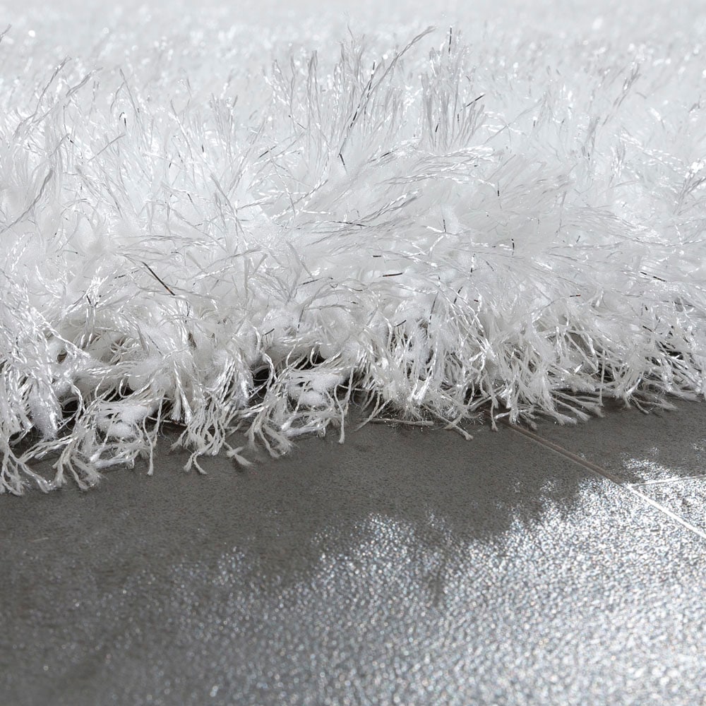 Paco Home Hochflor-Teppich »Glamour 300«, rechteckig, 70 mm Höhe, Uni Farben, mit weichem Glanz Garn, auch als Läufer erhältlich