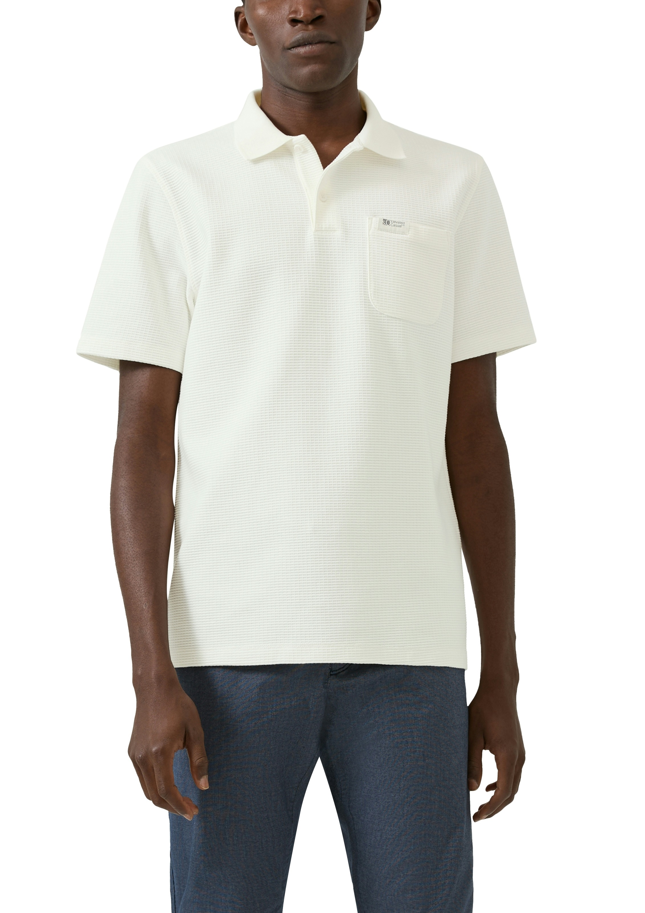 s.Oliver Poloshirt in Waffle-Optik