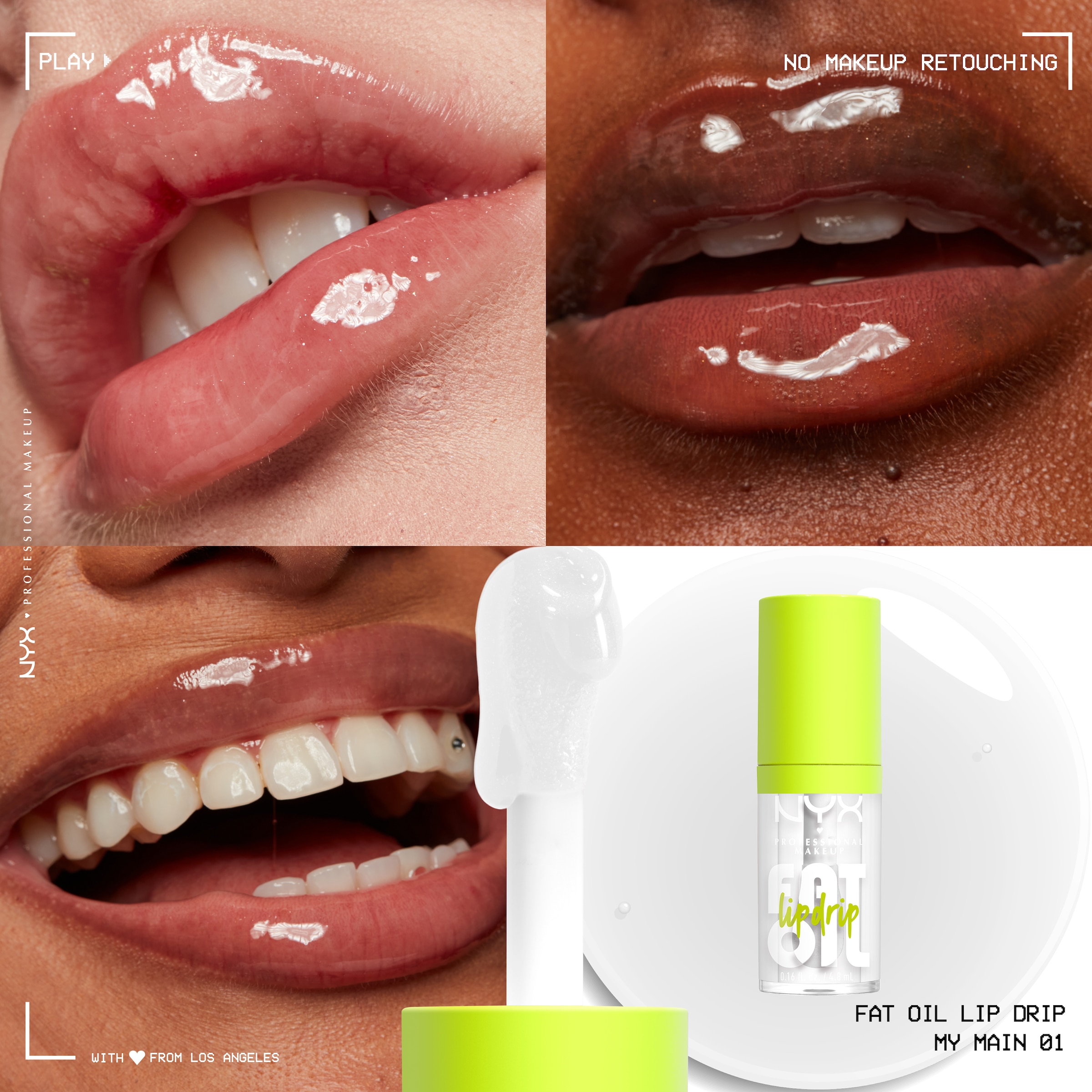 NYX Schmink-Set »NYX Professional Makeup Slim Lip Pencil + Fat Oil Lip Drip«