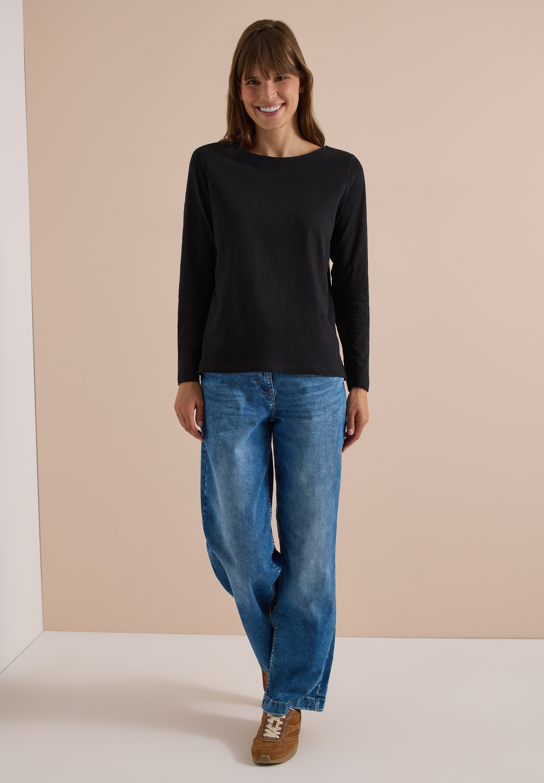 Cecil Langarmshirt mit U-Boot-Ausschnitt