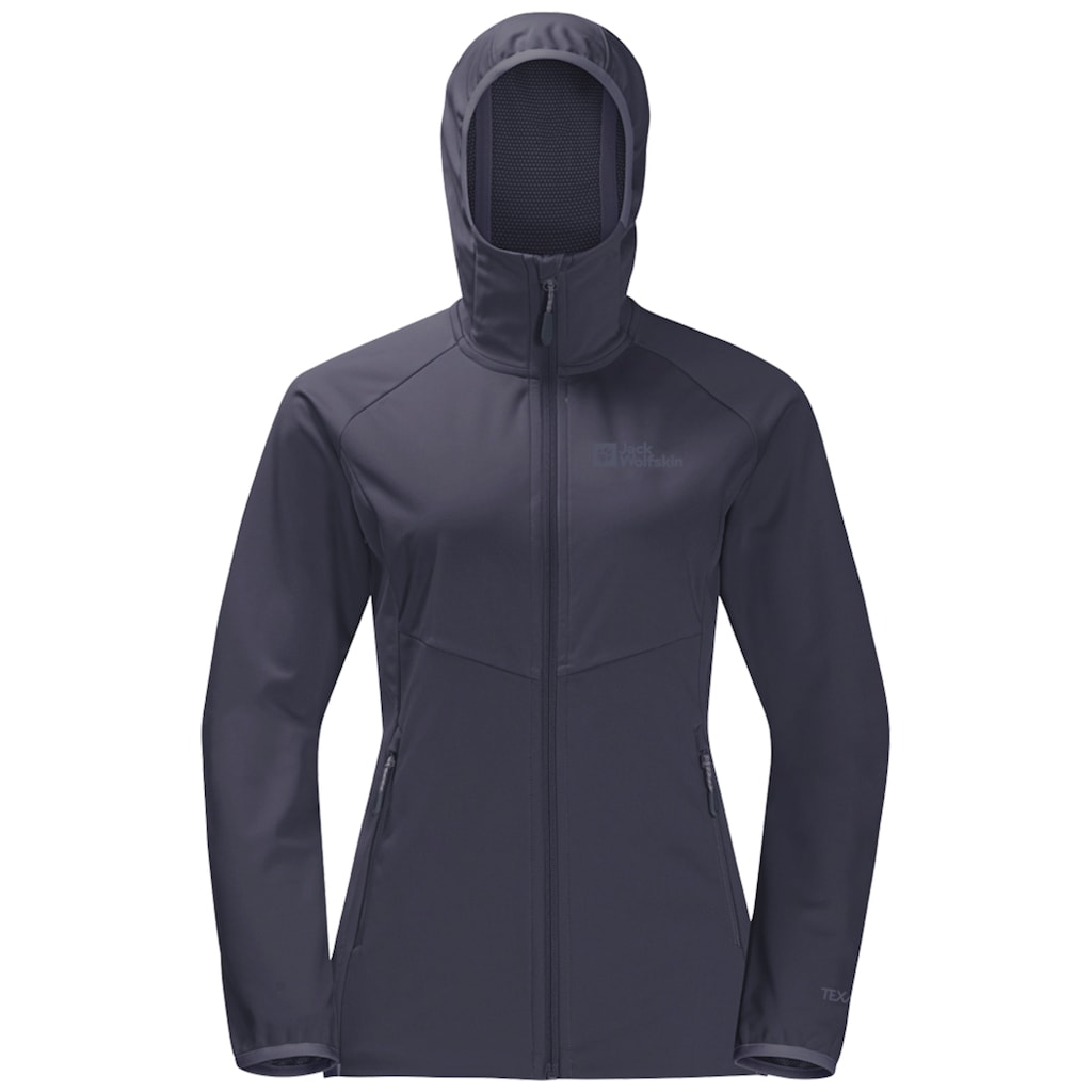 Jack Wolfskin Softshelljacke »GO HIKE SOFTSHELL W«, mit Kapuze