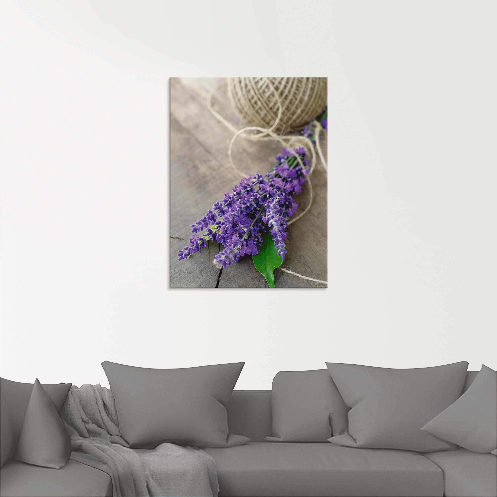 Artland Glasbild »Lavendel Strauß«, Blumen, (1 St.), in verschiedenen  Größen bestellen | BAUR