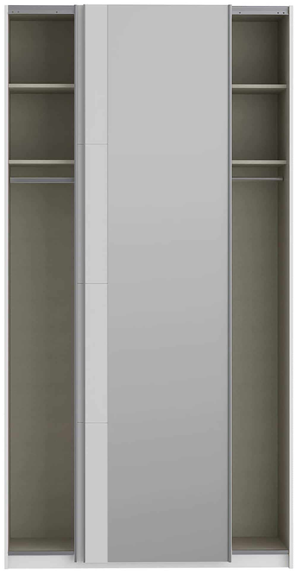 FORTE Schwebetürenschrank »Fittio. Made in Europe, 2 Schiebetüren, modernes Design«, Höhe 2,35 mtr, stehende Montage, Spiegel