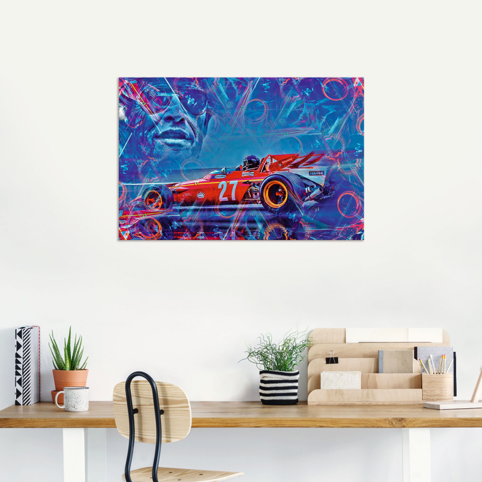 Artland Wandbild »Jacky Ickx«, Auto, (1 St.), als Alubild, Leinwandbild, Wandaufkleber oder Poster in versch. Größen