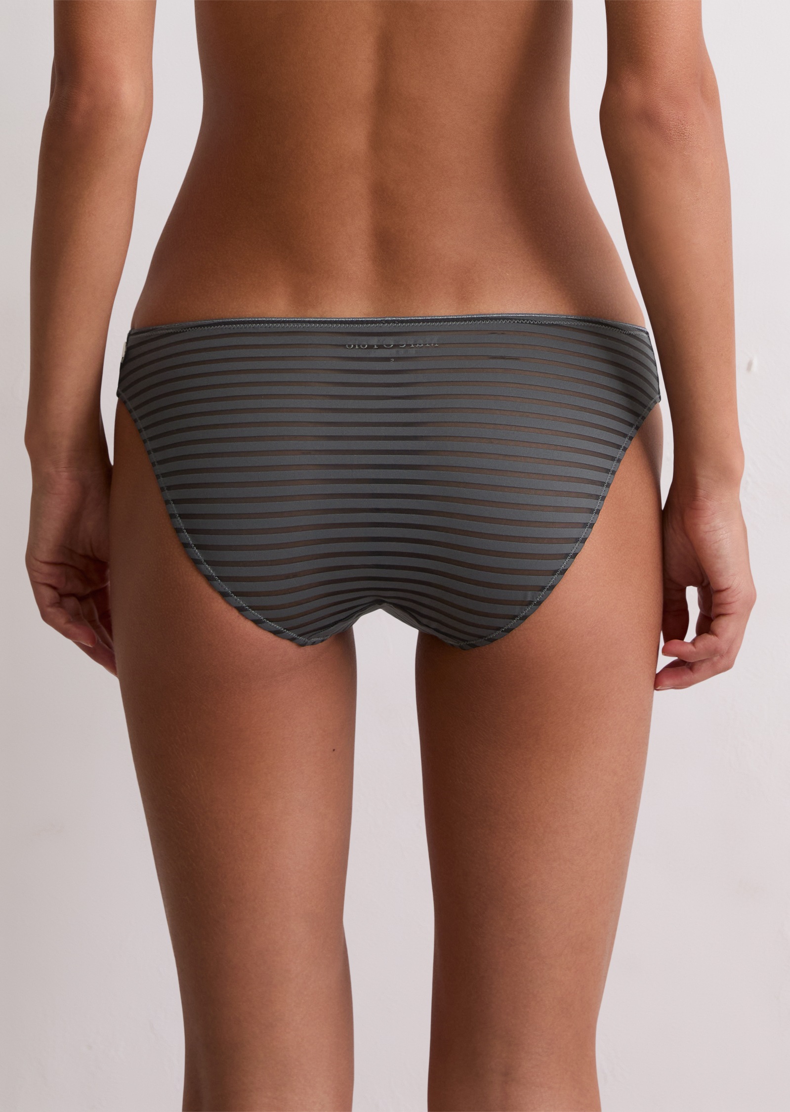 Thumbnail - Marc OPolo Bikinislip "Second Skin Jaquard" elastischer Bund, Spitze, gestreift, weich