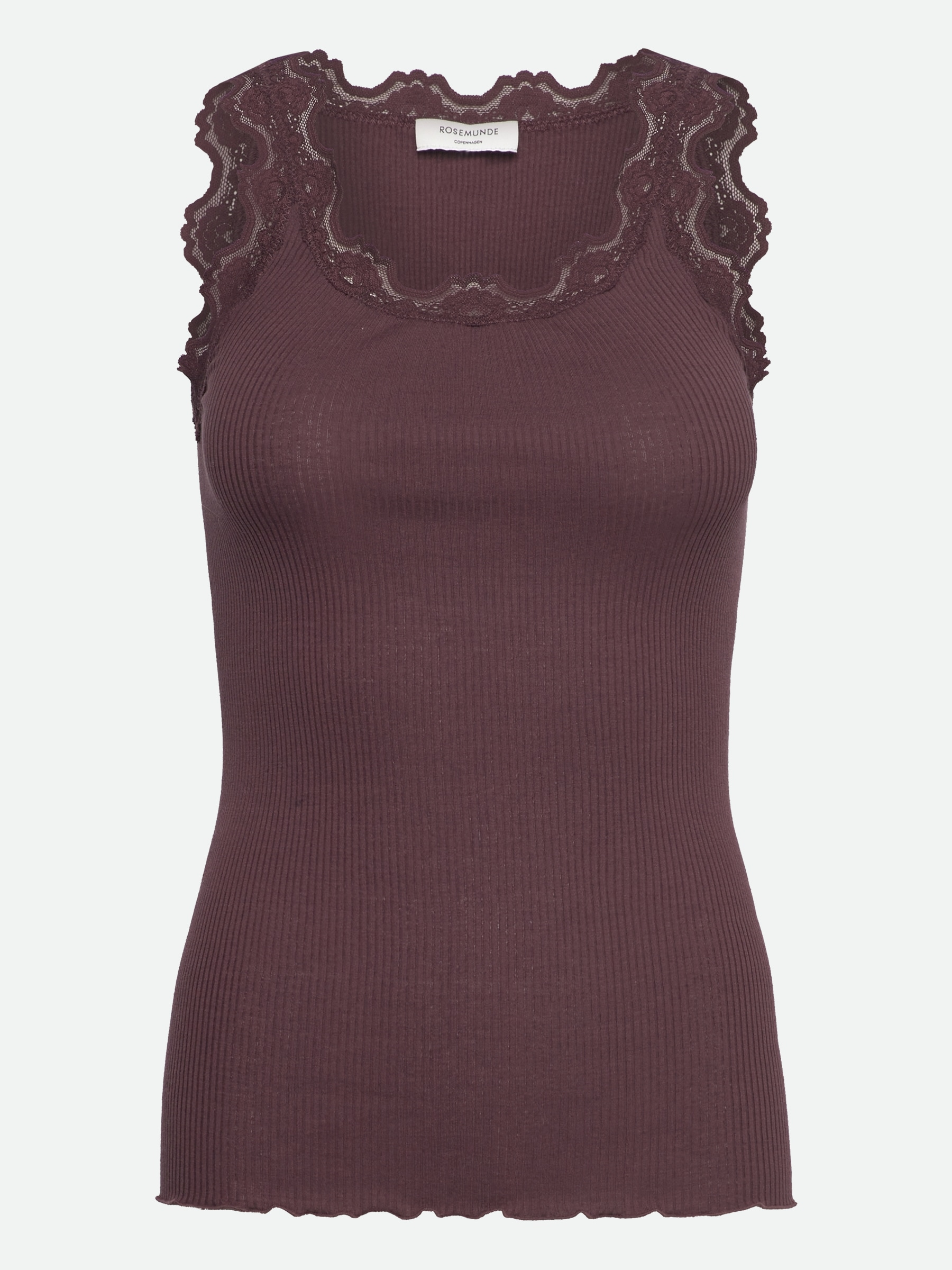rosemunde Tanktop "Babette Silk Top", wunderschöner Vintage-Spitzenbesatz a günstig online kaufen