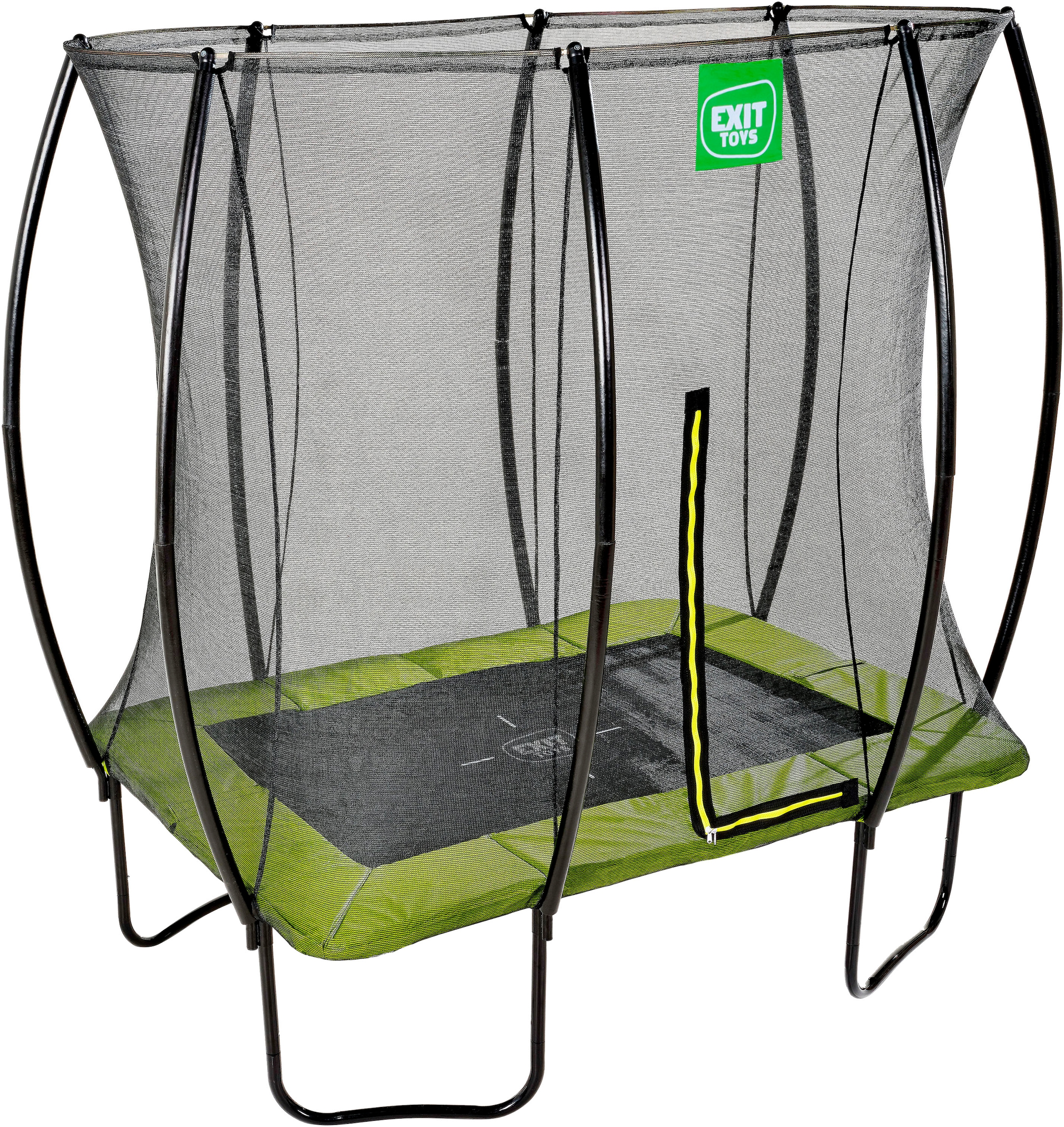 EXIT Gartentrampolin »Silhouette, grün«, mit Sicherheitsnetz