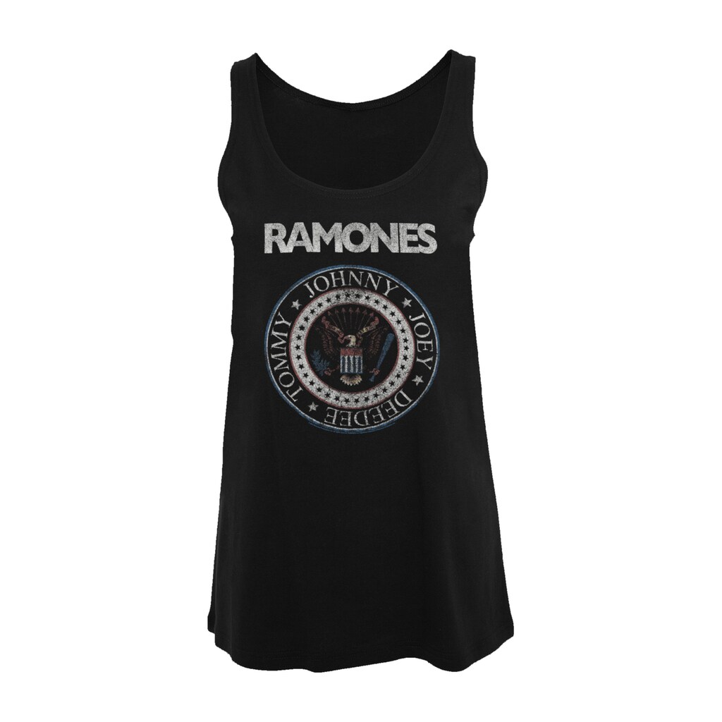F4NT4STIC T-Shirt »Ramones Rock Musik Band Red White And Seal«
