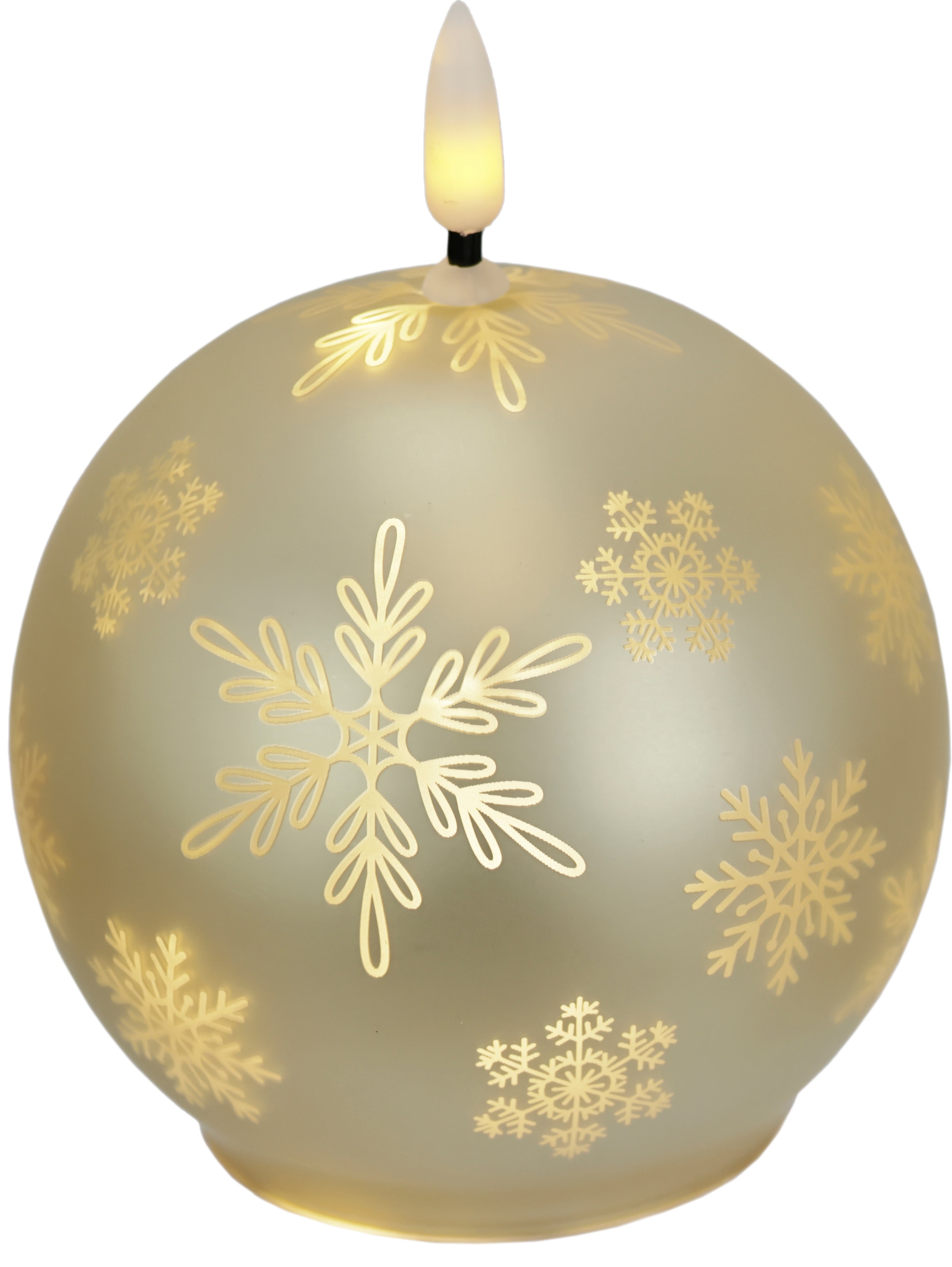 I.GE.A. LED-Kerze "Kugel-Kerze A" aus Glas batteriebetrieben mit Timer Adve günstig online kaufen