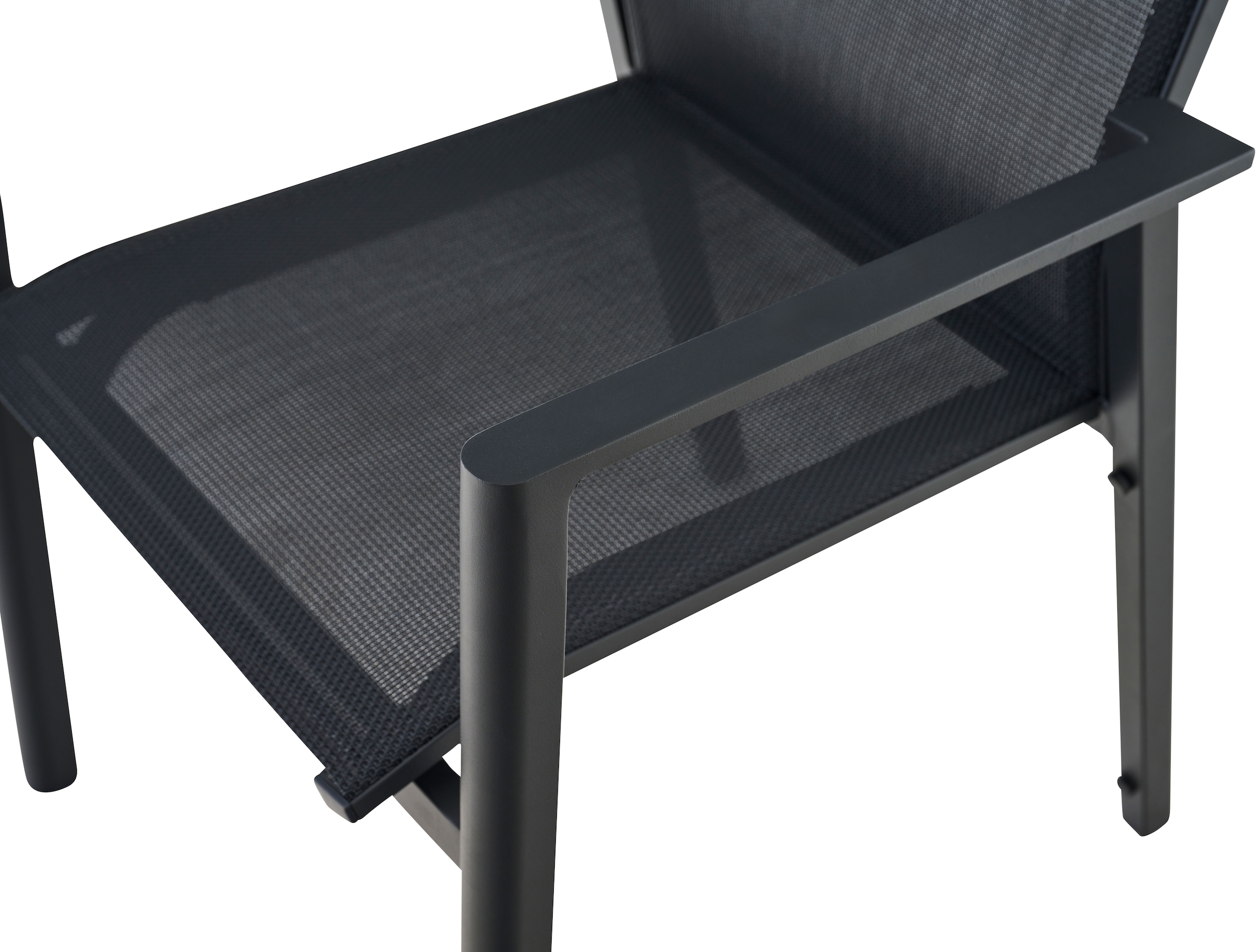 Siena Garden Gartensessel »BOLOGNA Stapelsessel, anthrazit« Aluminiumgestell, Ranotex® Bezug