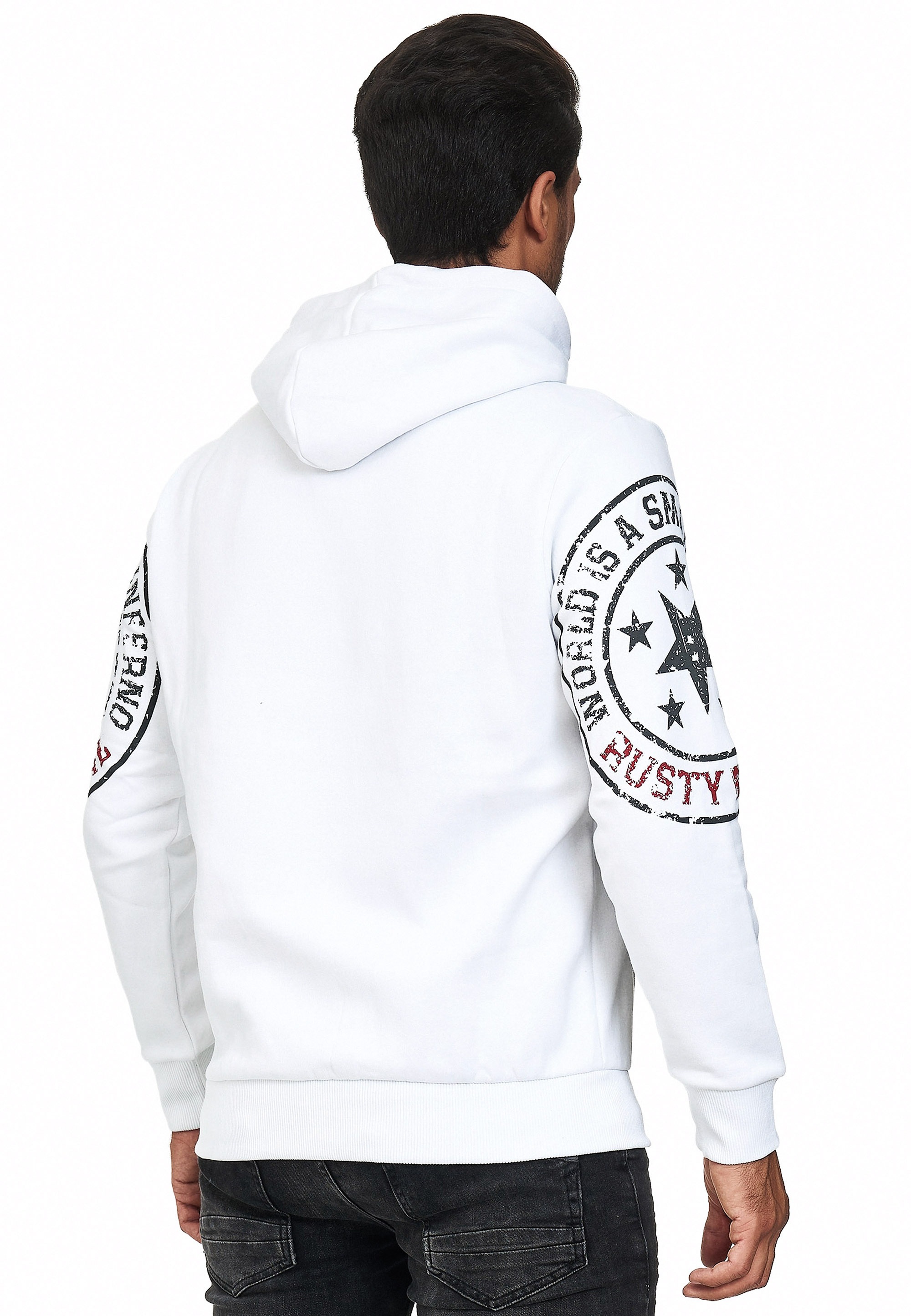 Rusty Neal Kapuzensweatshirt, mit coolen Markenprints