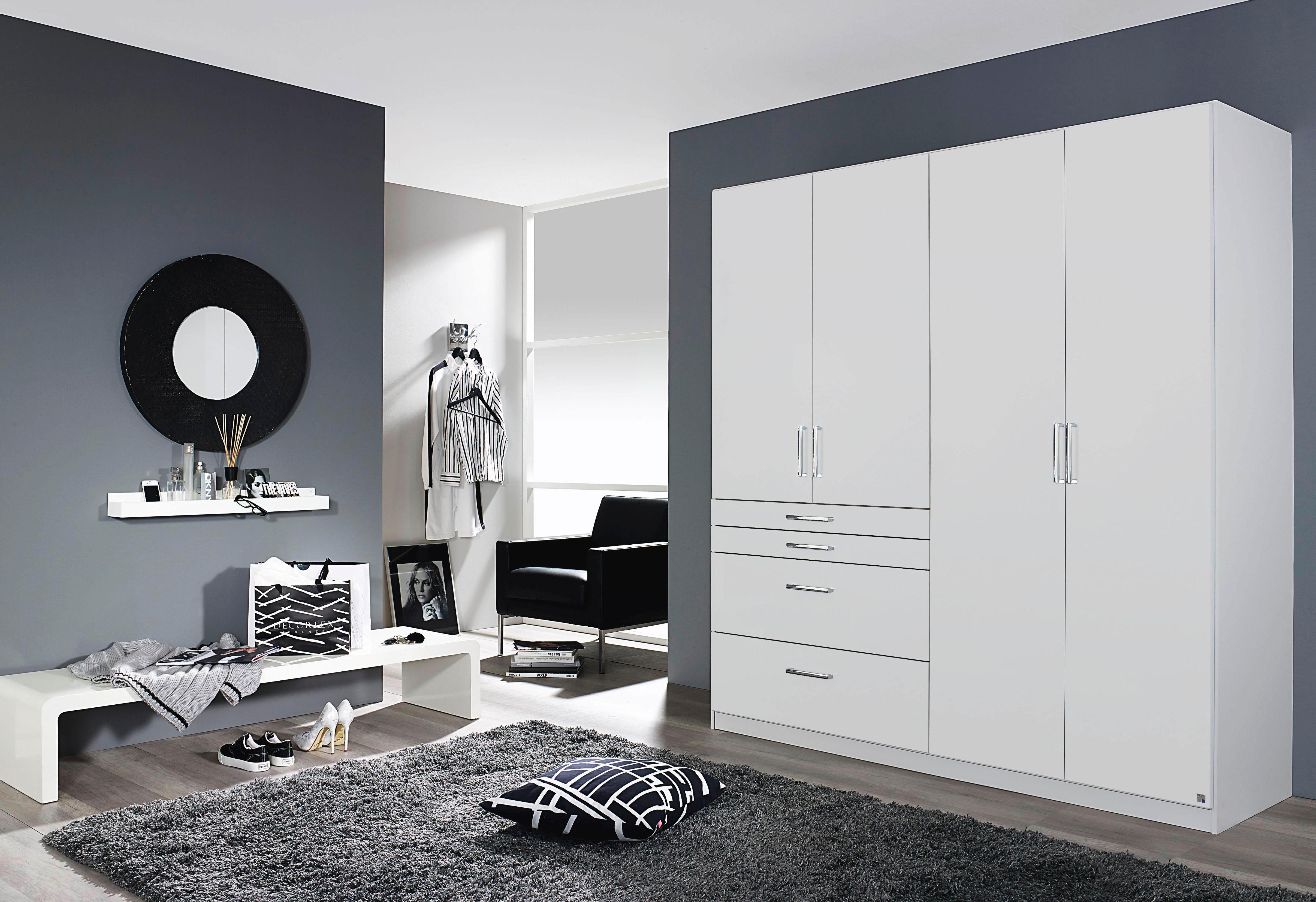rauch Kleiderschrank "Harburg Drehtürenschrank Schlafzimmerschrank mit viel Stauraum" oberste Schublade mit praktischer Facheinteilung MADE IN GERMANY