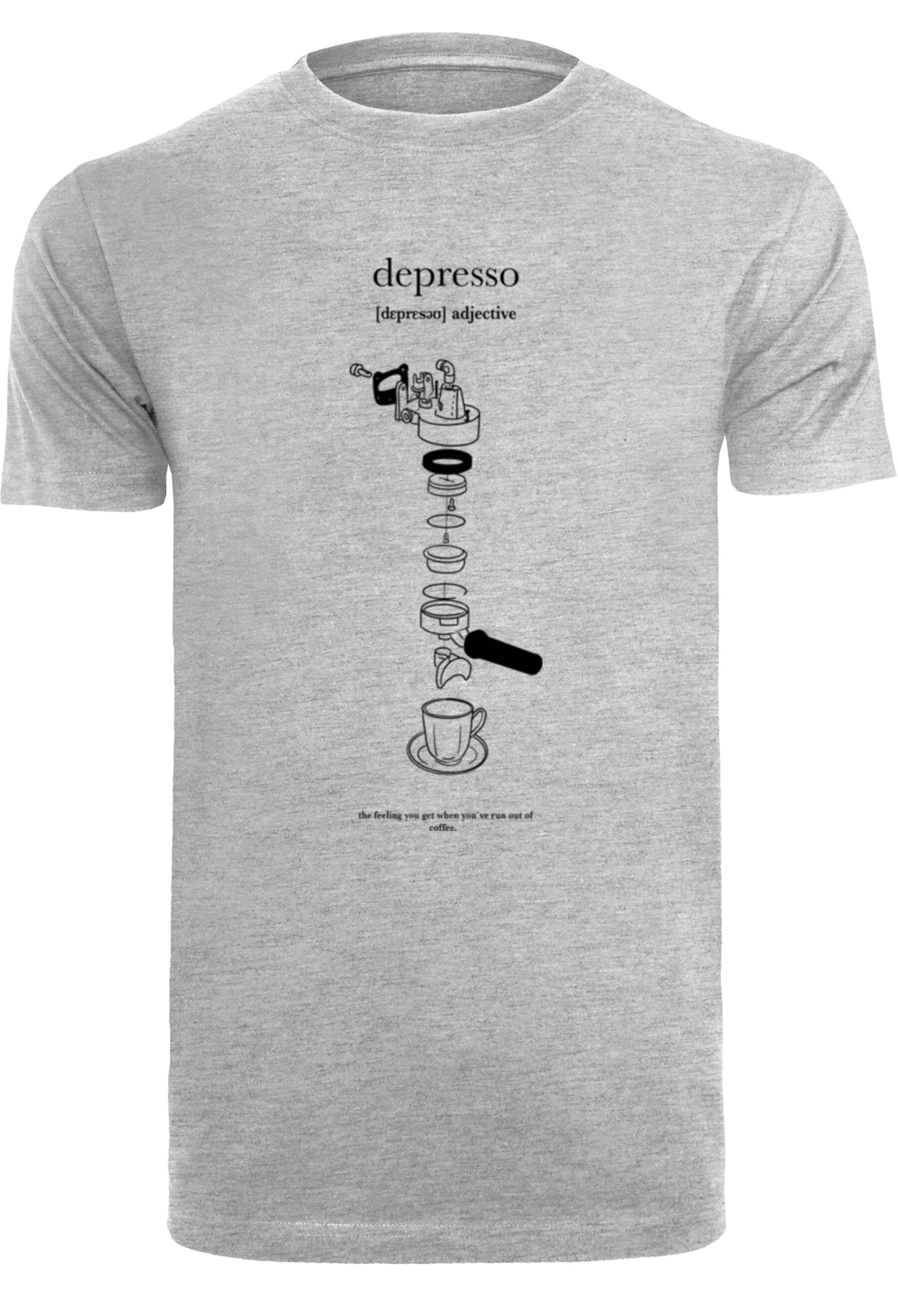 MisterTee T-Shirt "MisterTee Depresso T-Shirt Round Neck" 1 Stk. tlg. günstig online kaufen