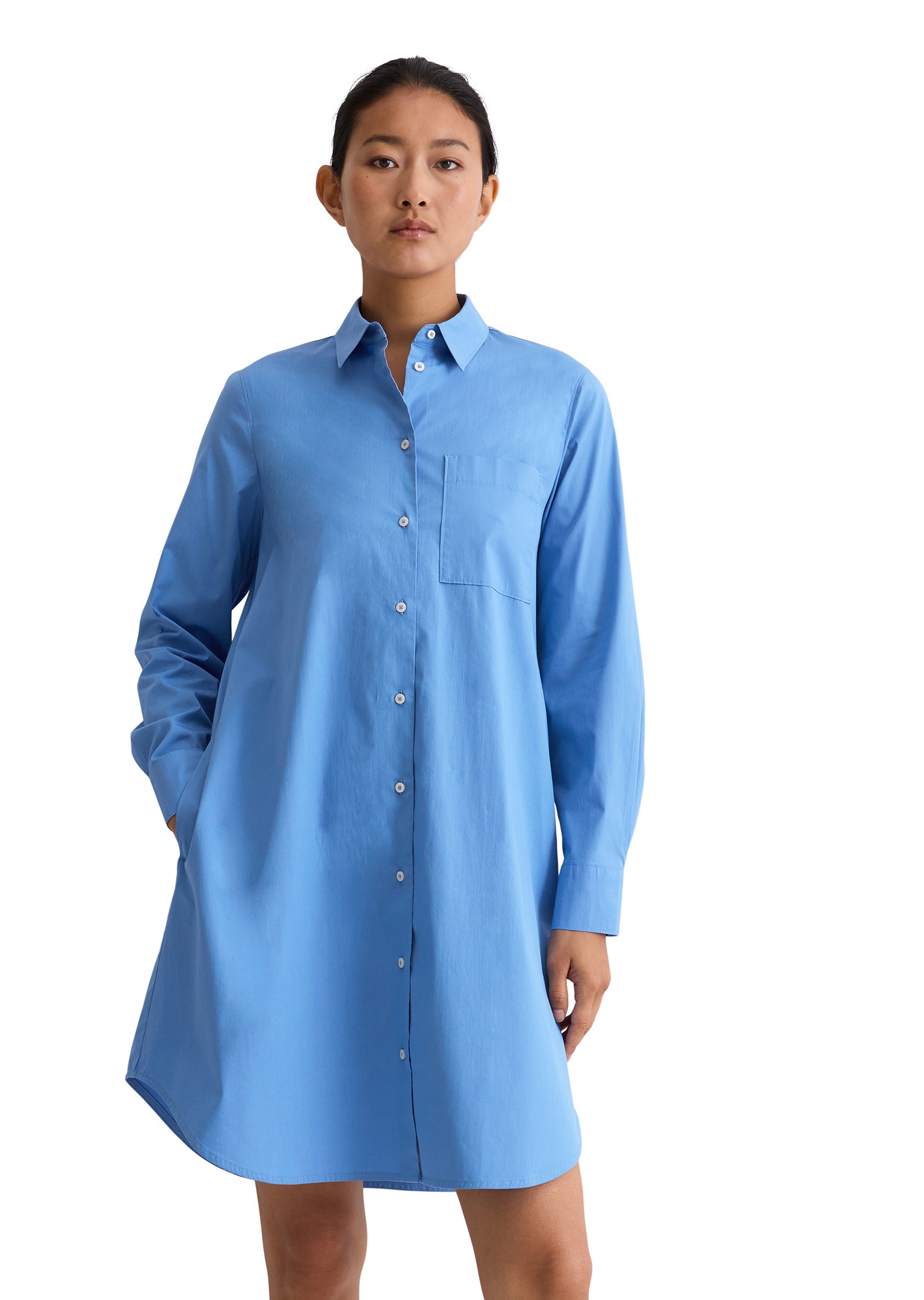 Marc OPolo Hemdblusenkleid "aus Baumwoll-Stretch" günstig online kaufen