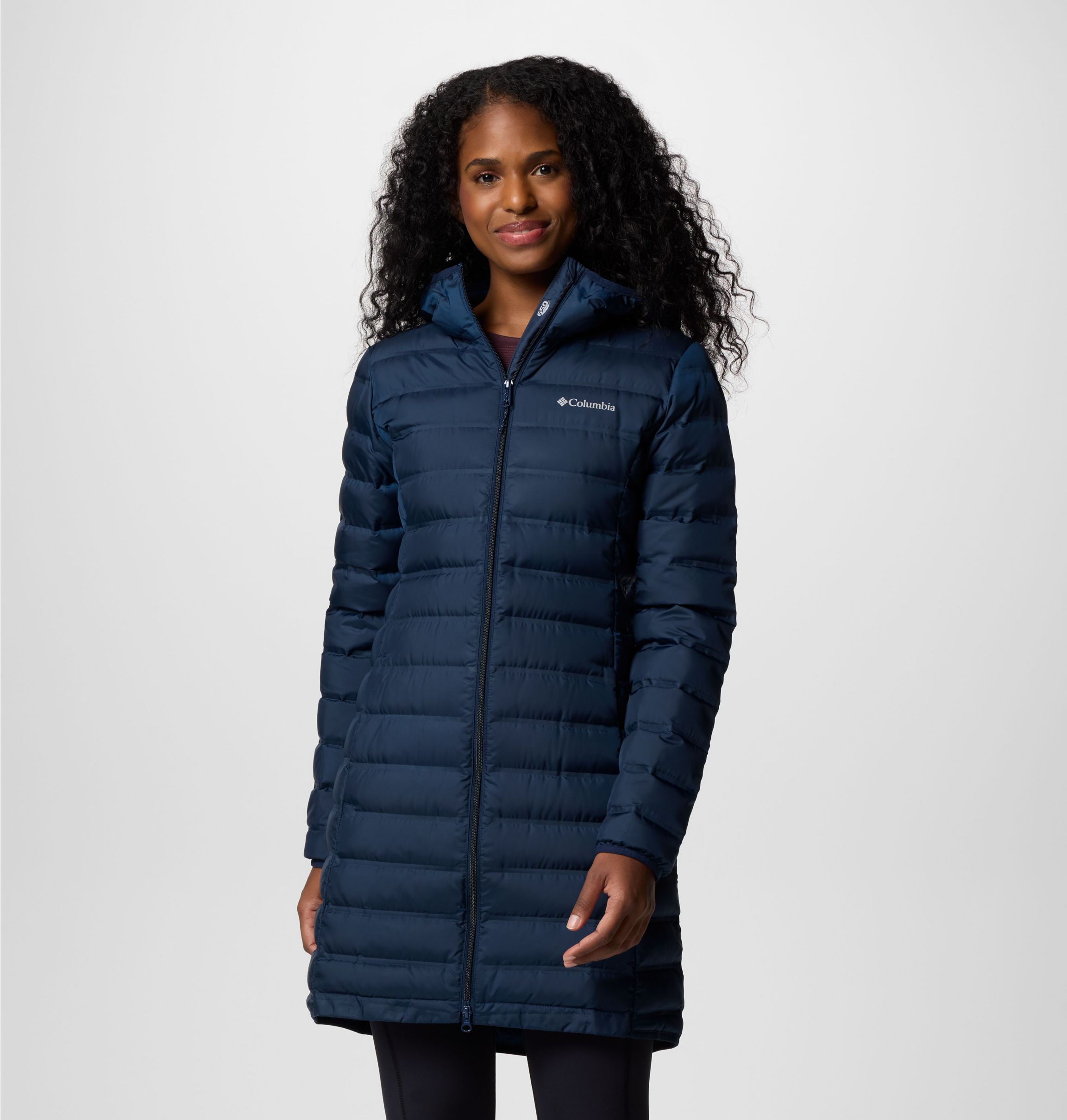 Columbia Daunenmantel "Lake 22 II Down Long Hooded Jacket" wasserabweisend, windabweisend, wärmeisolierende Daunenfüllung