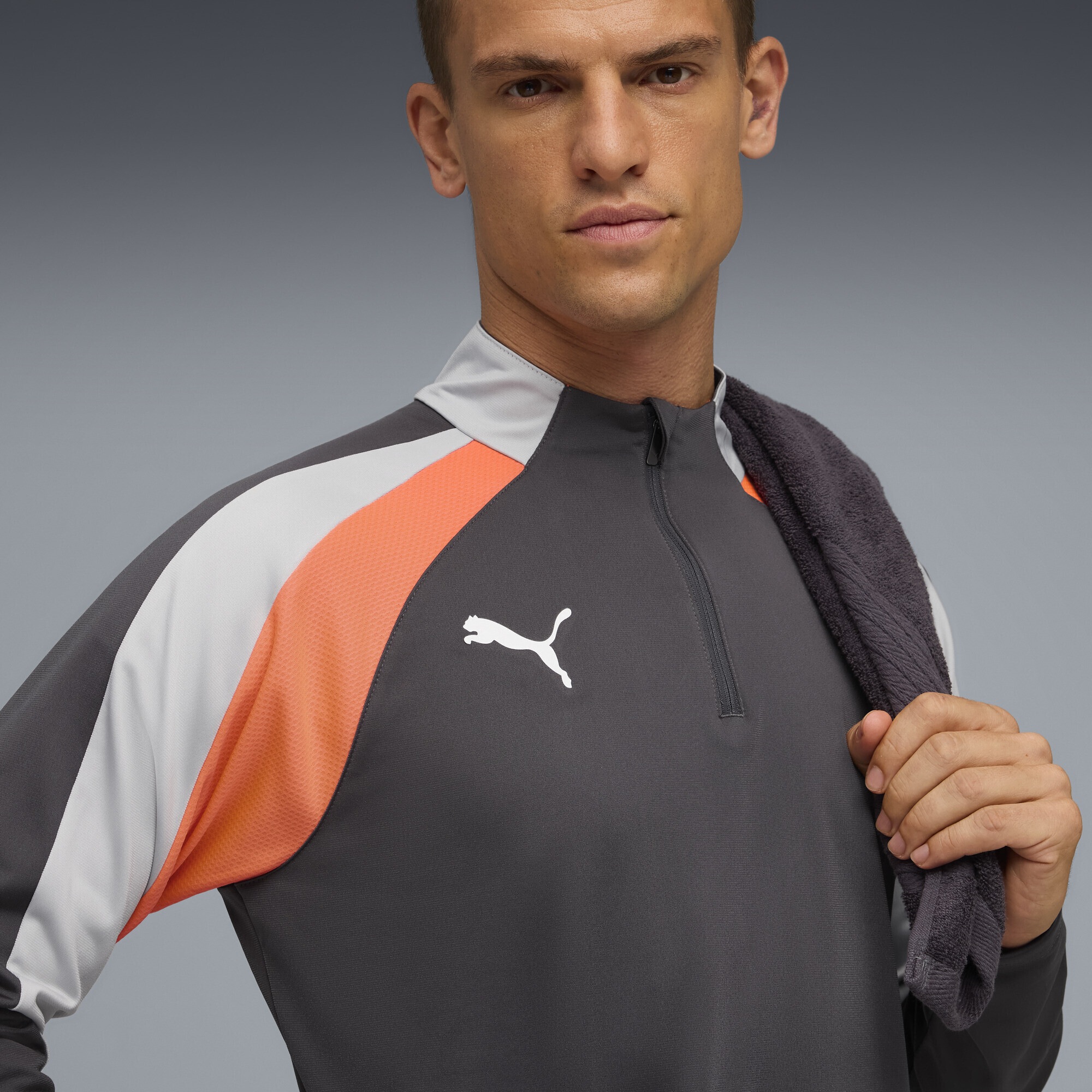 Thumbnail - PUMA T-Shirt "individualLIGA Top mit viertellangem Reißverschluss Herren"