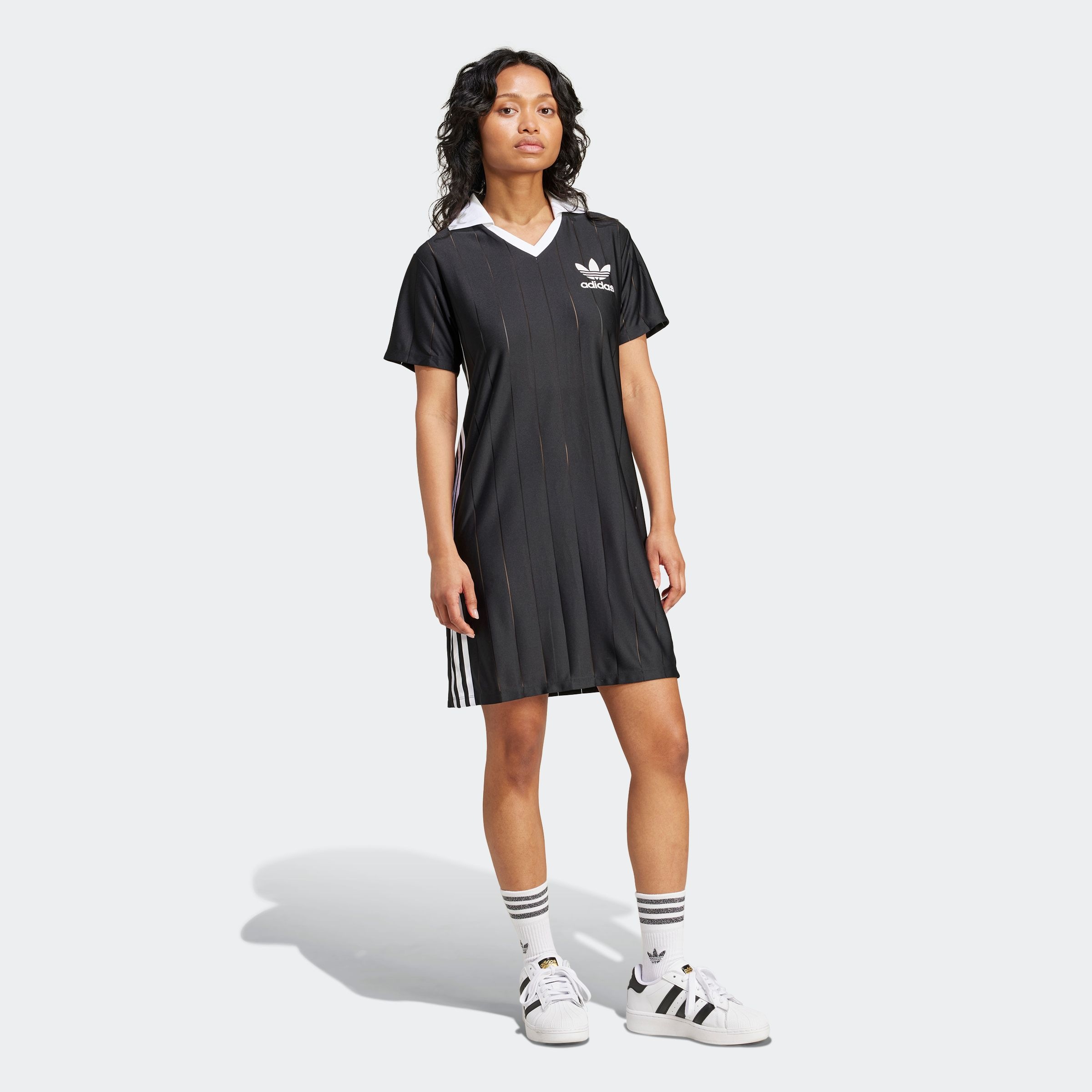 adidas Originals Shirtkleid "3 S PNST DRESS" 1 Stk. tlg. günstig online kaufen
