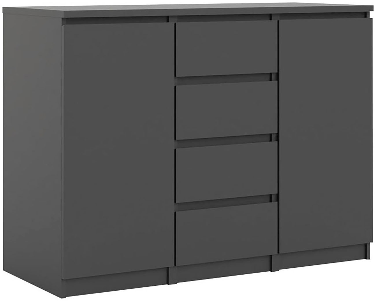 INOSIGN Kommode »Naia«, abgerundeten Schubladenkanten auf Metallgleiter, Breite 120,6 cm