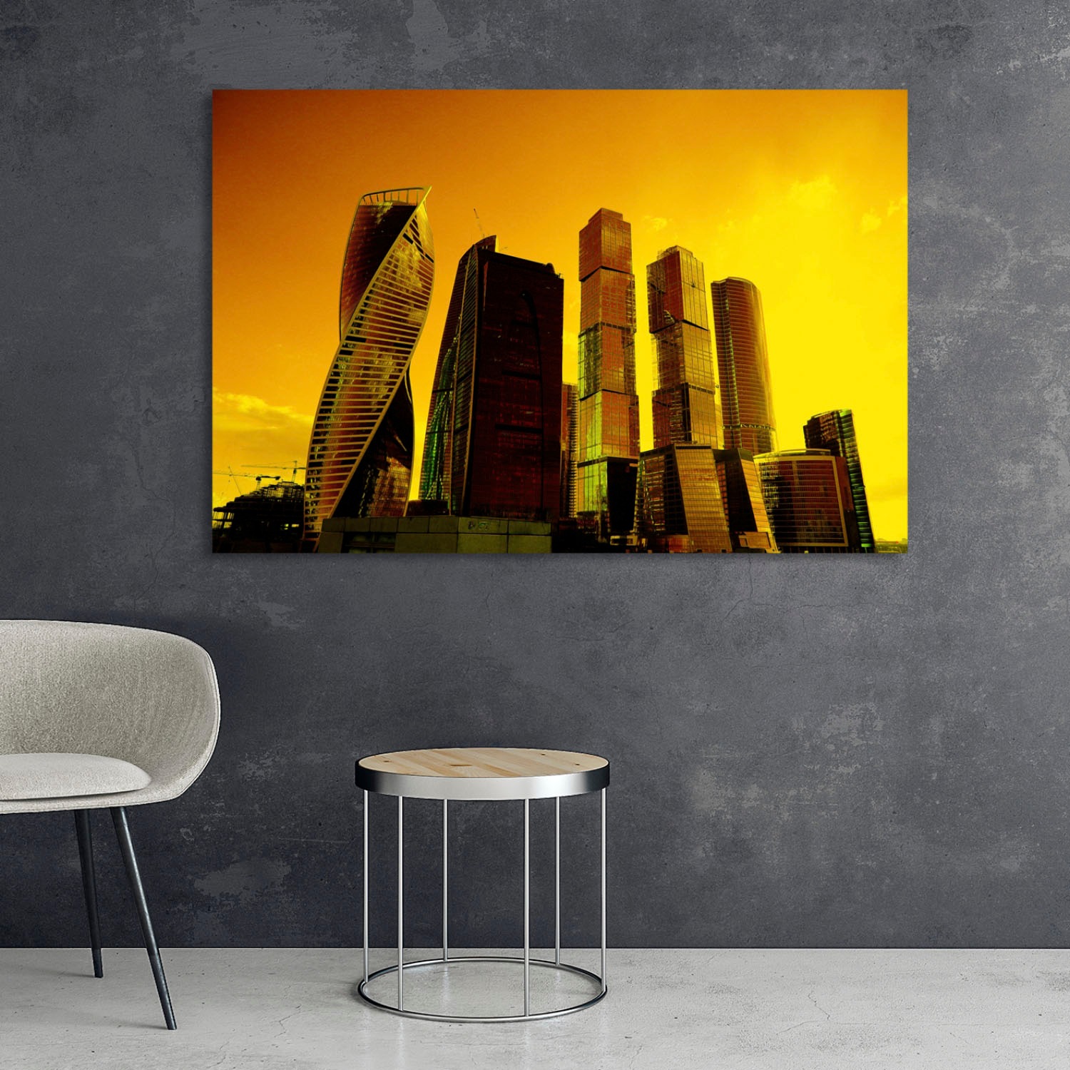queence Acrylglasbild "Stadt" Elemente der Architektur  Gebäude  Skyline  S günstig online kaufen