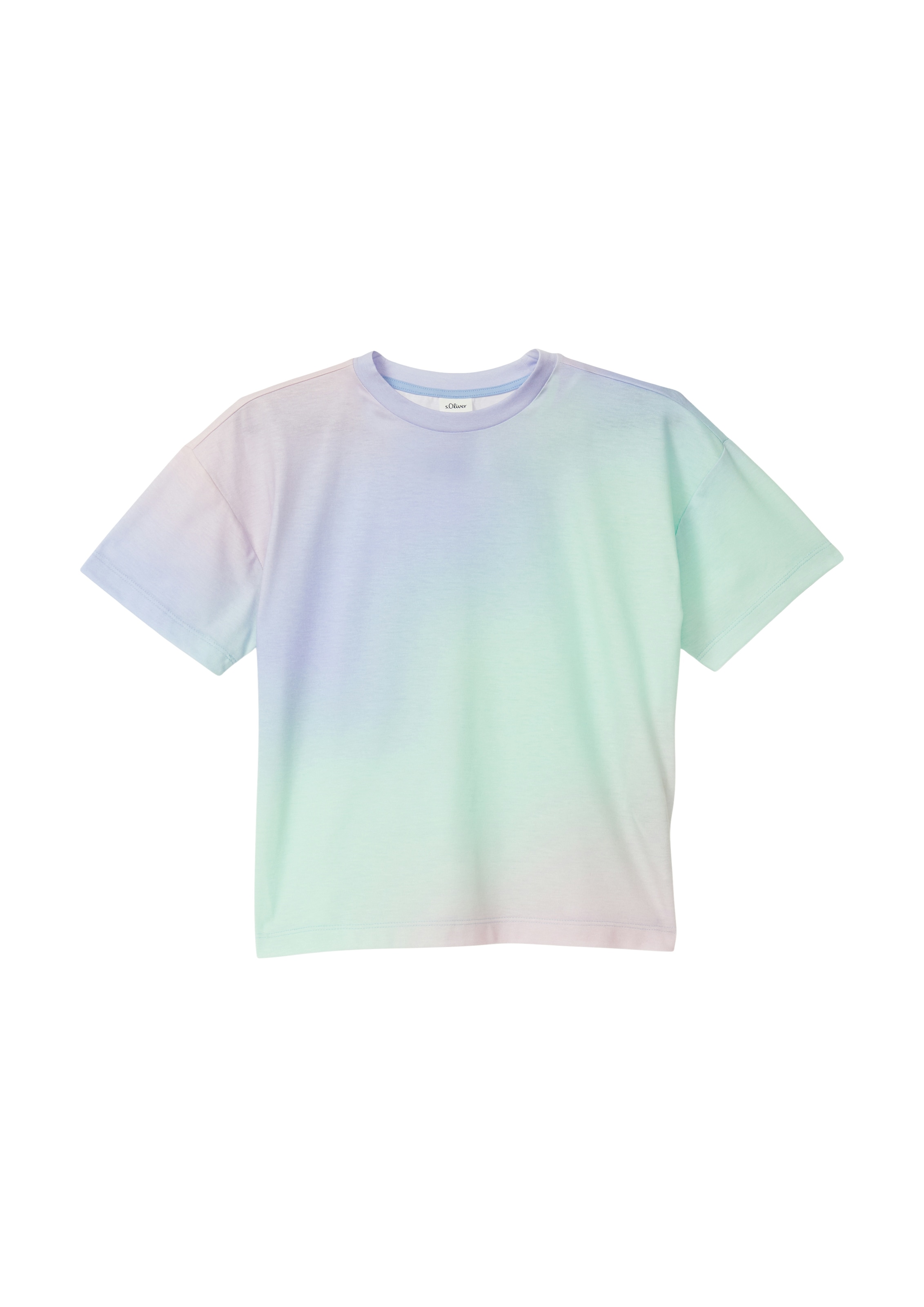 s.Oliver Junior T-Shirt kurz, mit Regenbogen-farbverlauf, für Girls