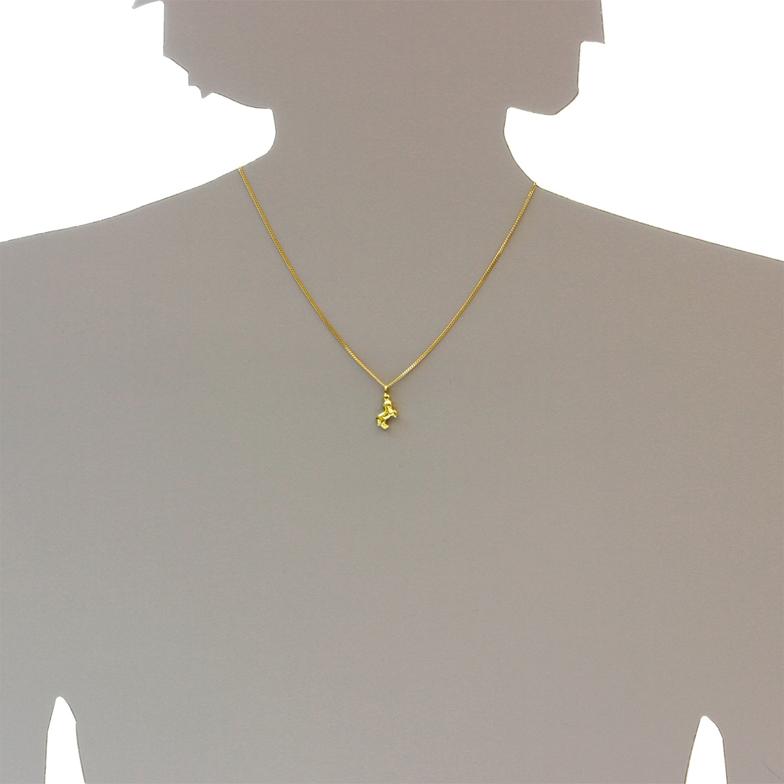 OSTSEE-SCHMUCK Kettenanhänger »- Pferd - Gold 333/000 -,«