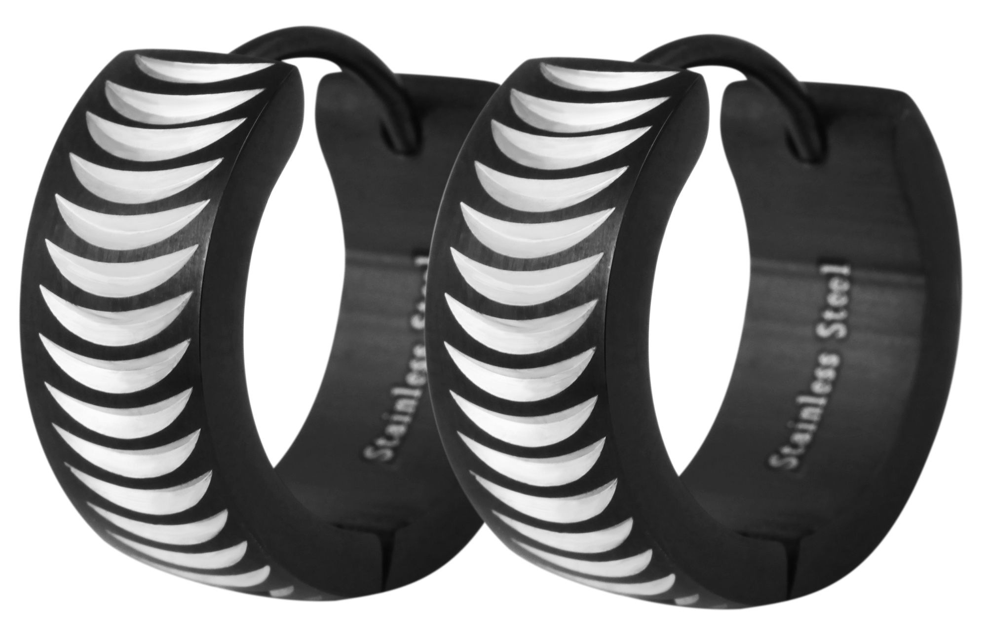 Adelia´s Klappcreolen »Damen Ohrringe – Klappcreole aus Edelstahl« Zum Verschenken – ideal zum Jubiläum