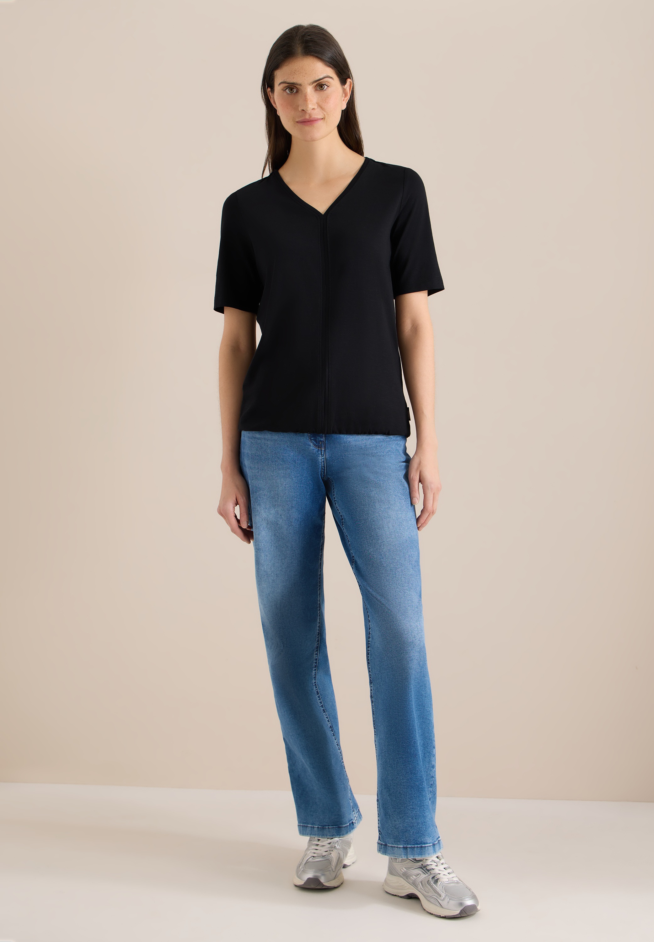 Thumbnail - Cecil T-Shirt in Unifarbe