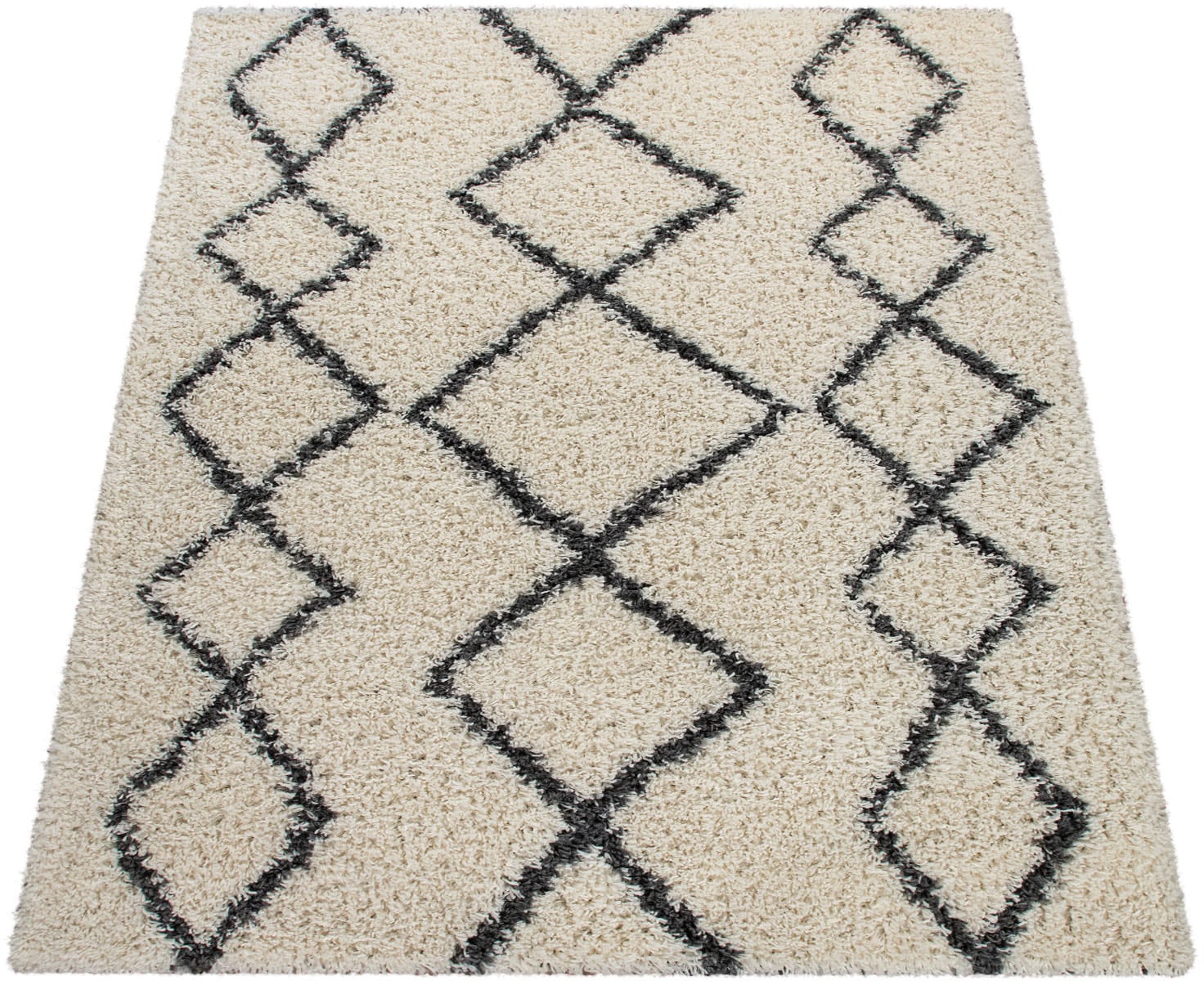 Paco Home Hochflor-Teppich "Kalmar 446" rund 40 mm Höhe Scandi Design, Raut günstig online kaufen