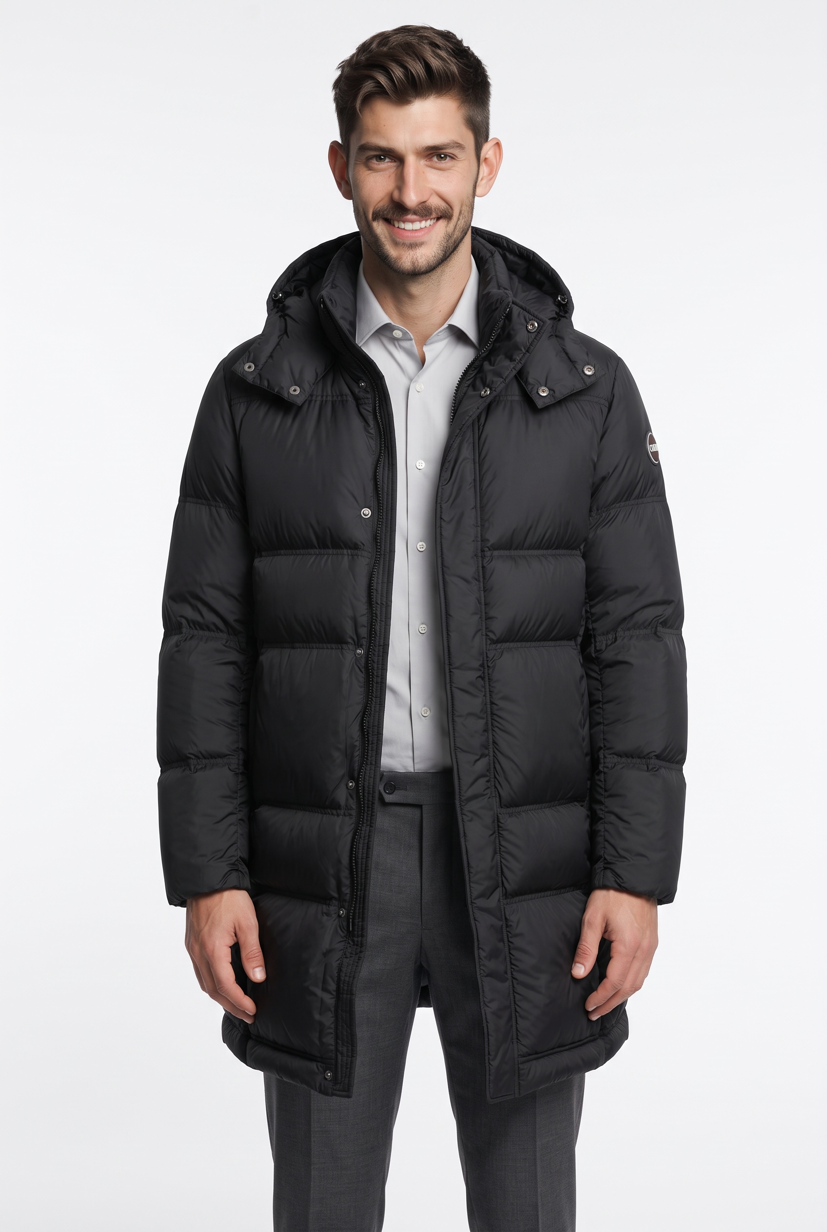 Colmar Daunenjacke mit Kapuze Kapuze mit verstellbarem Tunnelzug, 2-Wege-Zipper