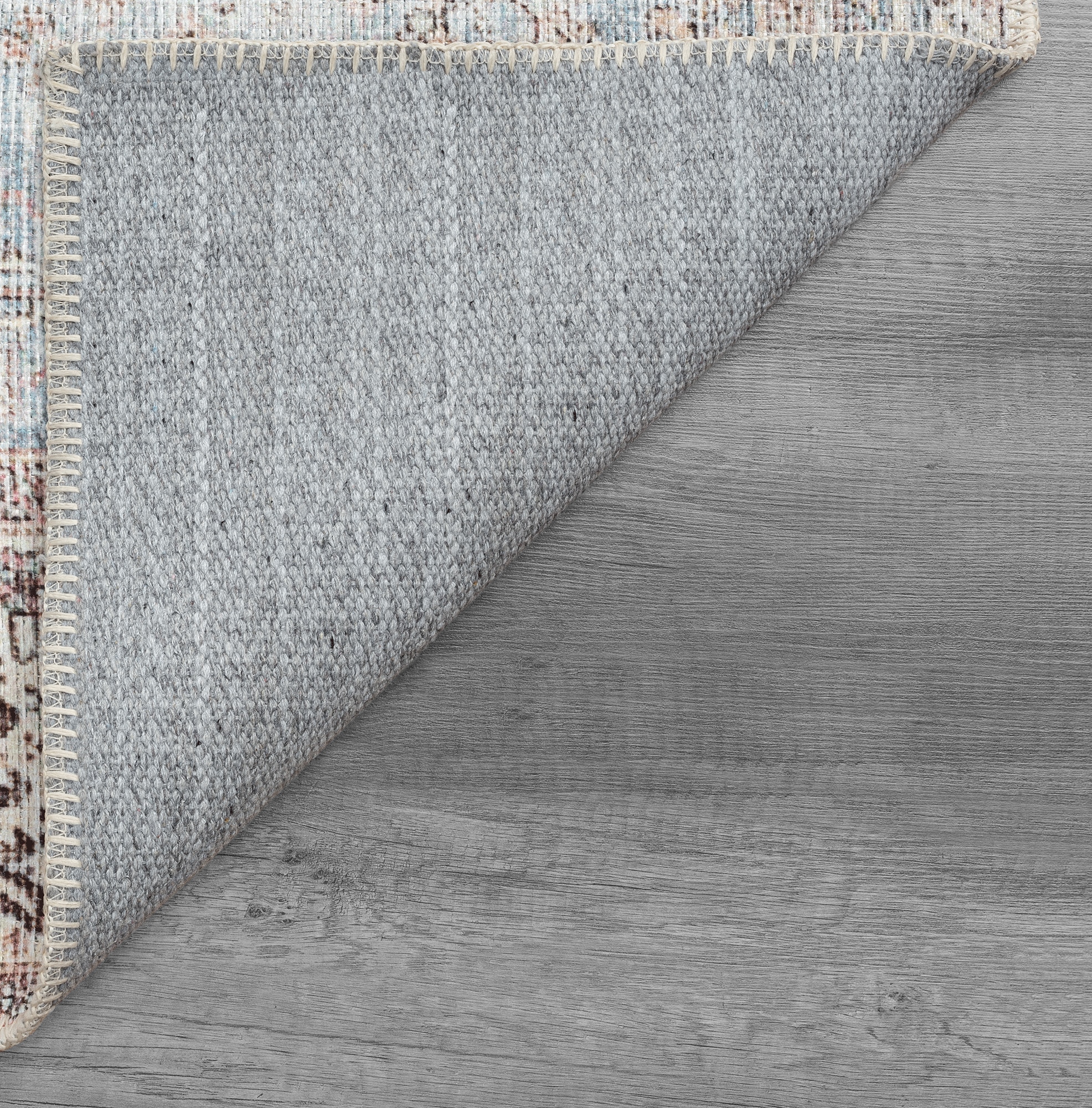 the carpet Teppich »Zen round«, rund, 1 mm Höhe, Vintage Wohnzimmer Teppich flachgewebe waschbar