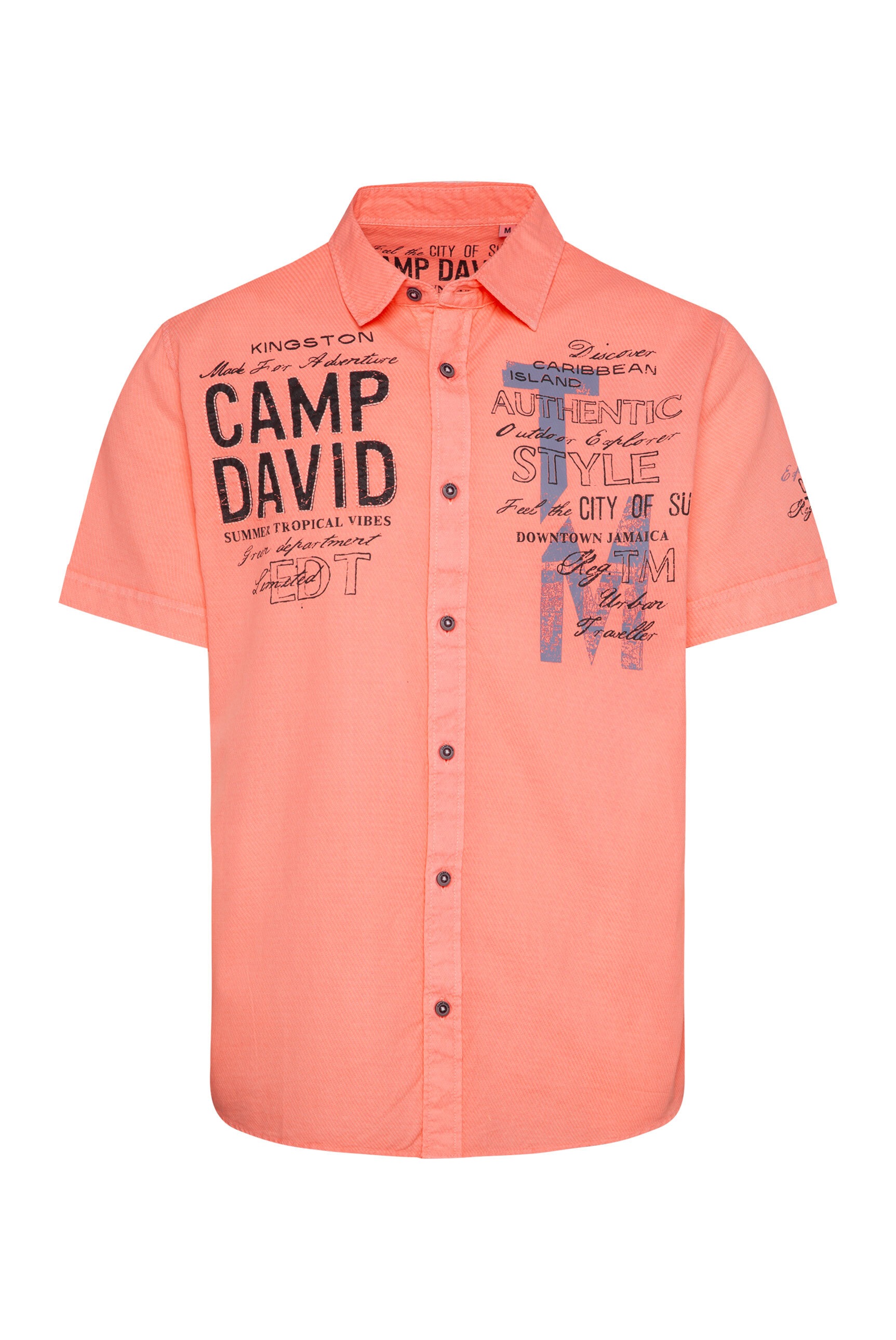 CAMP DAVID Kurzarmhemd, mit Webstruktur günstig online kaufen