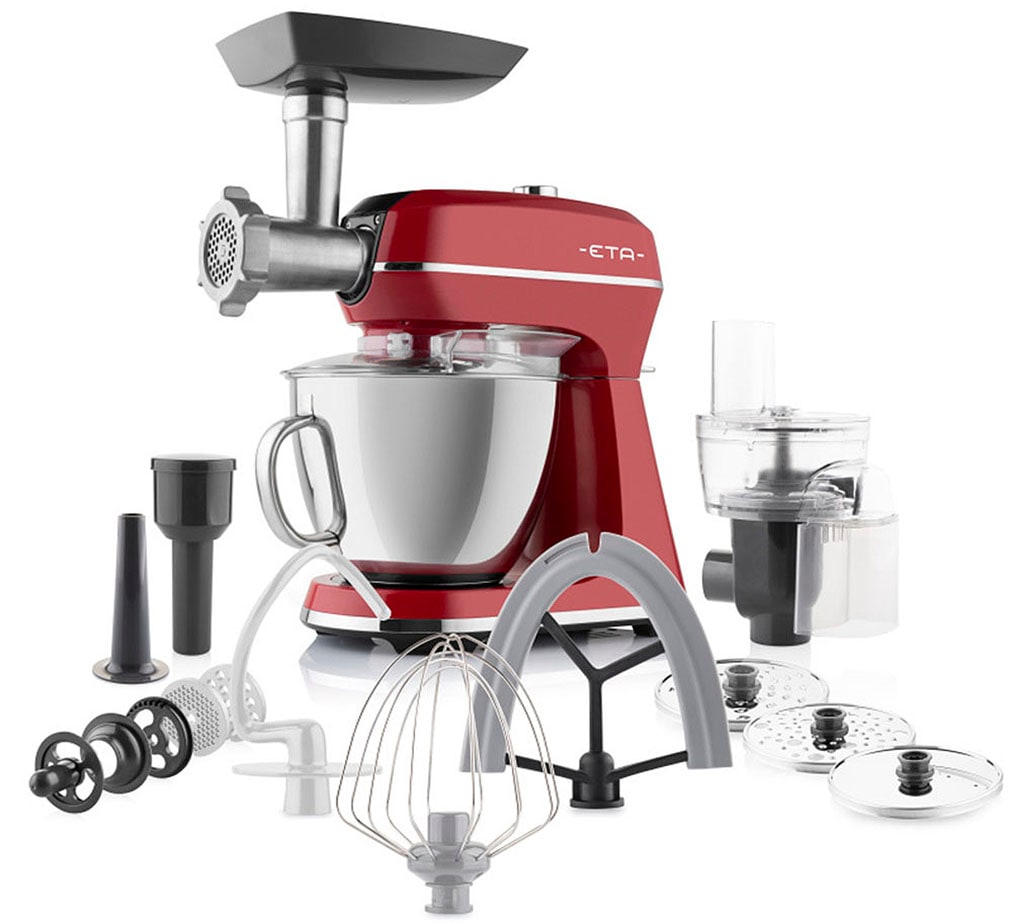 ETA Küchenmaschine "Gratus Storio II", B:37,5cm H:38cm T:26,5cm, rot, Küchenmaschinen, schwarz