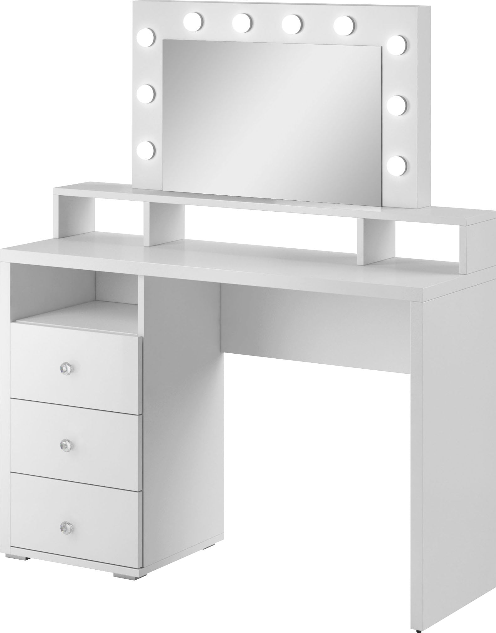 Home affaire Schminktisch "Diva Frisiertisch Hollywood Theater 120x136x40cm günstig online kaufen