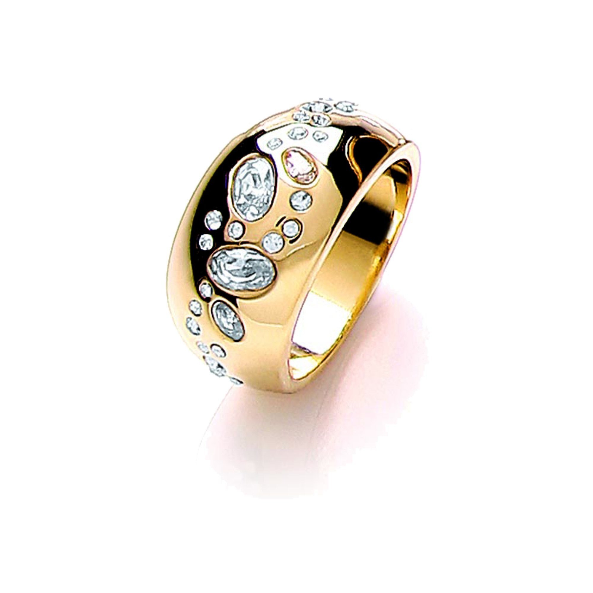 Schmuck Set Collier Creolen und Ring mit Zirkonia Buckley London 4tlg Armband 