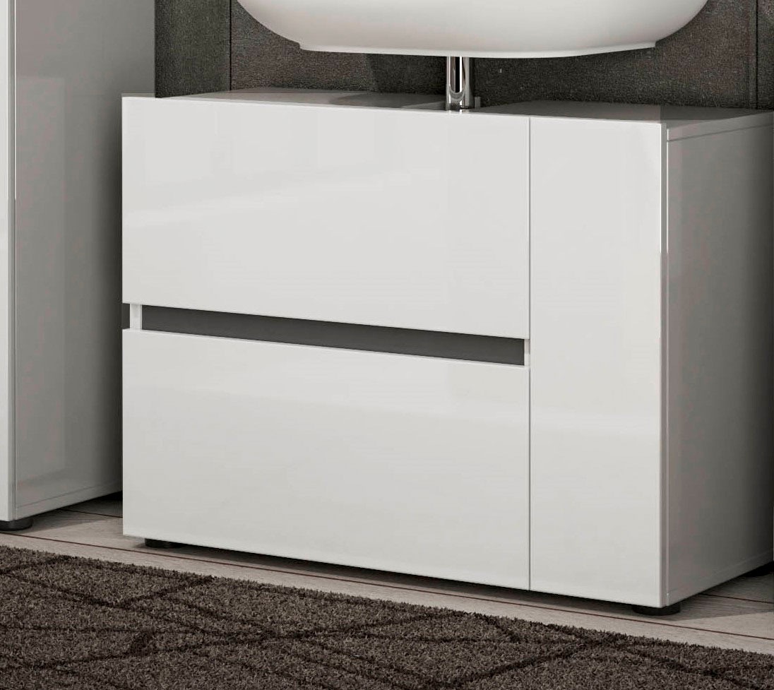 welltime Waschbeckenschrank "MISTER, Bad-Unterschrank, 83 cm breit, 1 Klapp günstig online kaufen