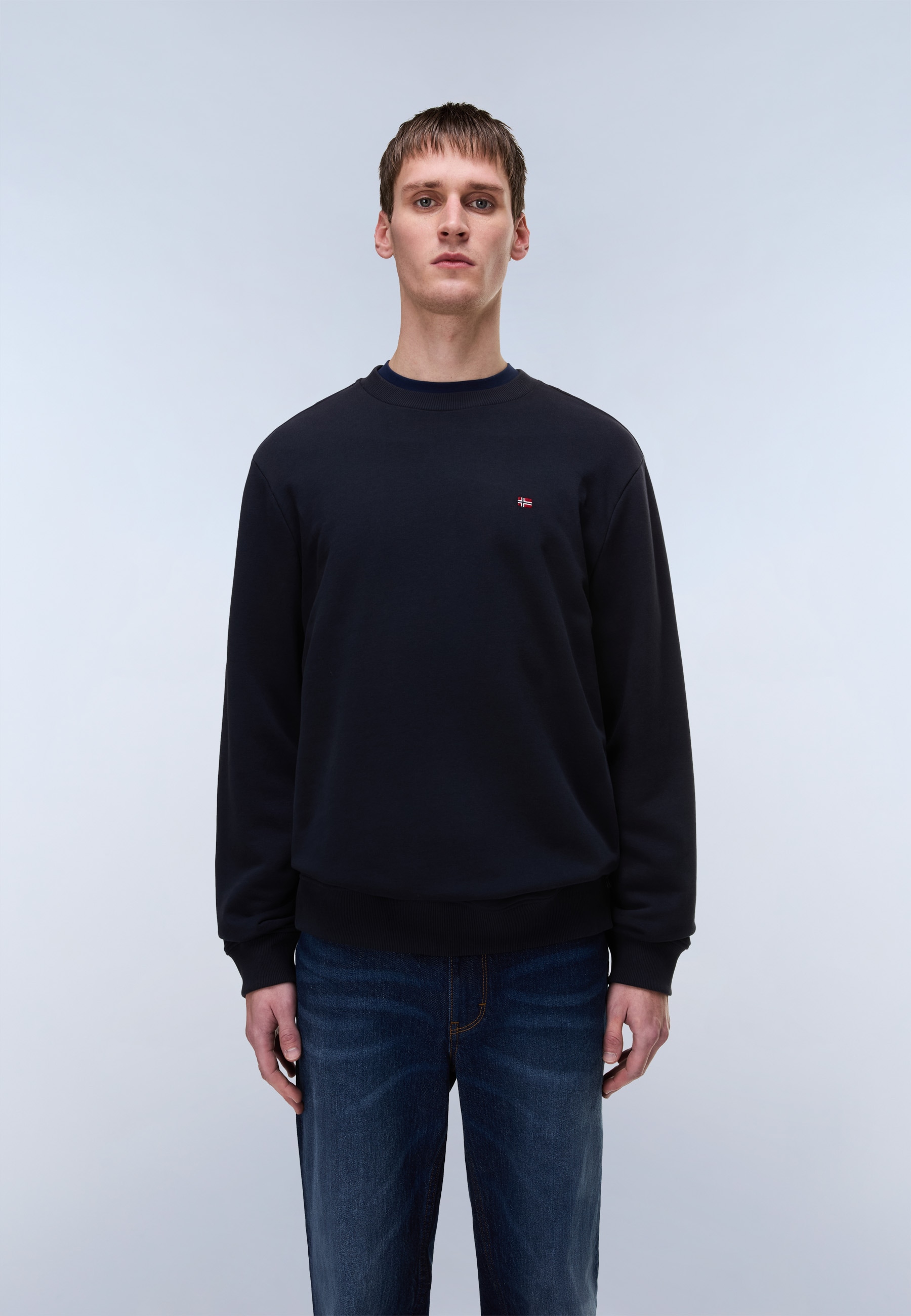Napapijri Sweatshirt "BALIS CREW SUM 2", sportlicher Stil, mit Rundhalsausschnitt, Langarm, aus Baumwolle