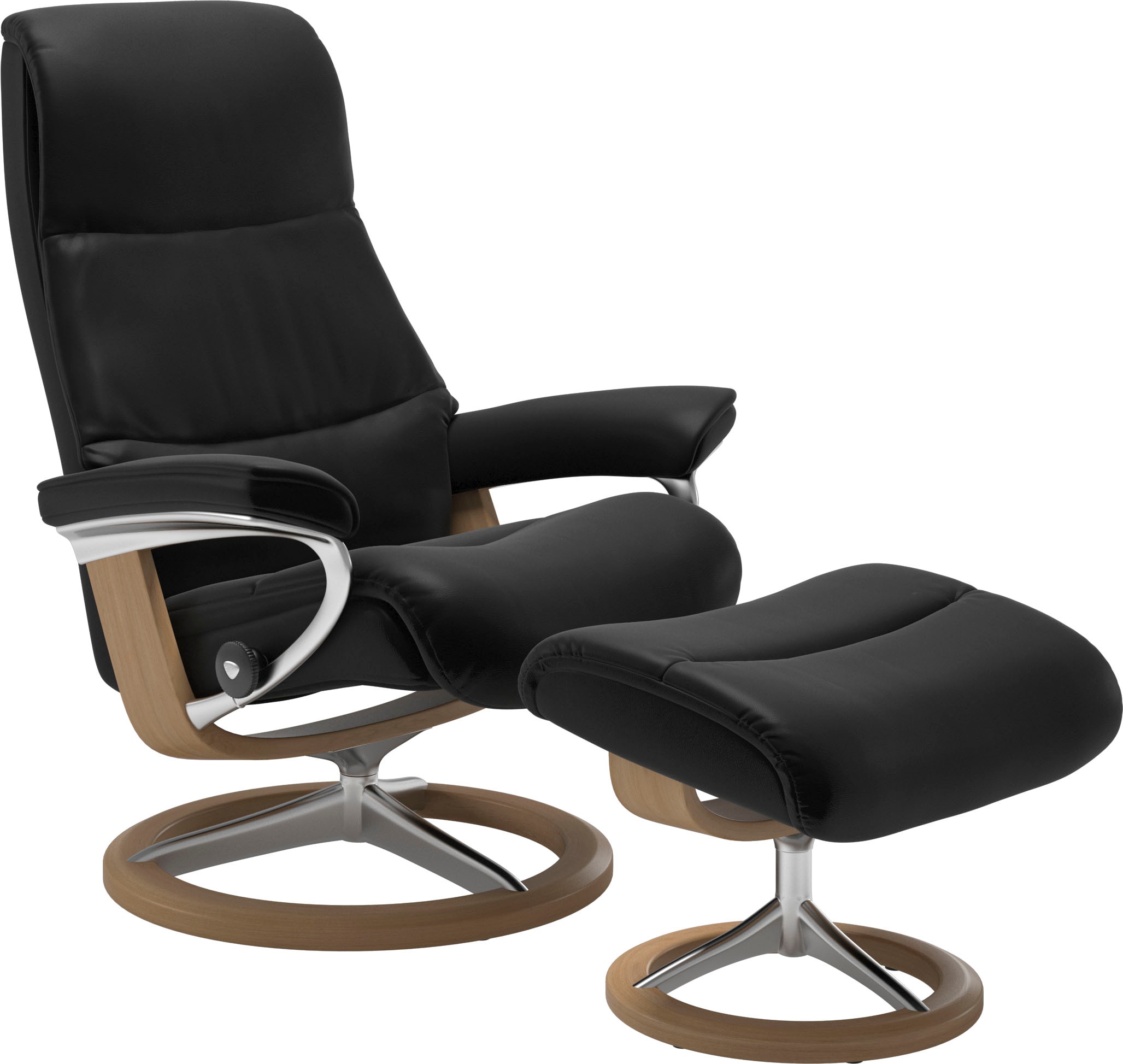 Stressless Relaxsessel "View" mit Signature Base, Größe M,Gestell Eiche