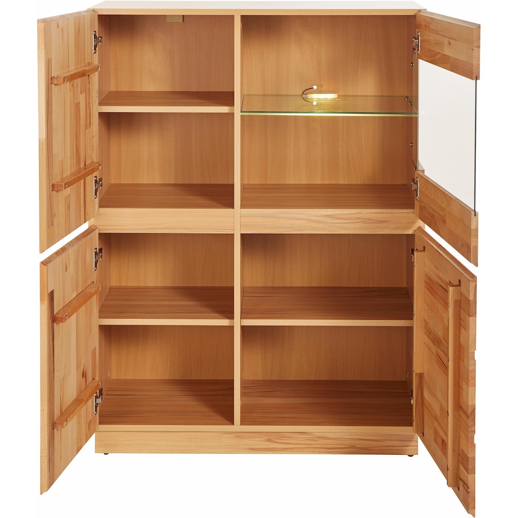 Home affaire Highboard, Höhe 120 cm, teilmassiv, FSC®-zertifiziert