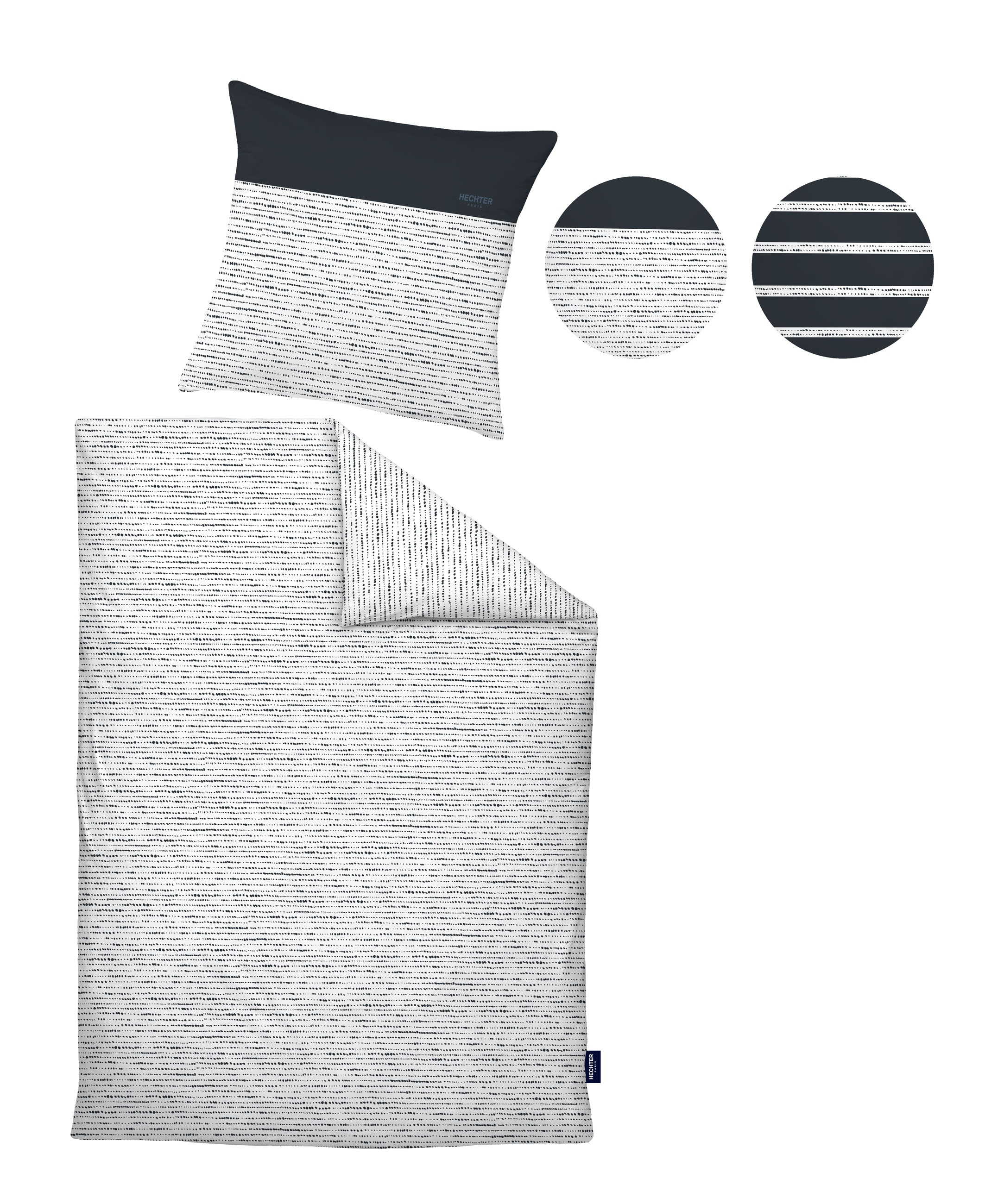 HECHTER PARIS Wendebettwäsche »0041307«, hautsympathisch, 100% Baumwolle, Reißverschluss, ganzjährig, LOGO