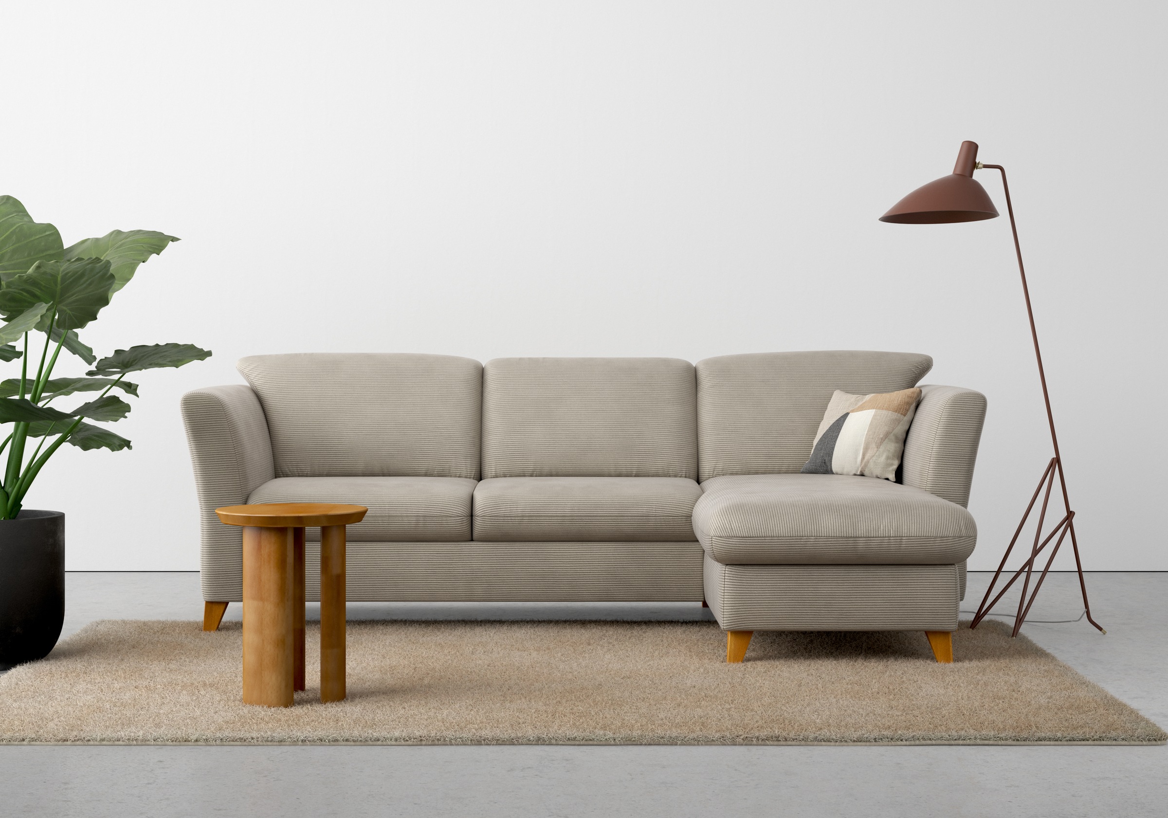 Home affaire Ecksofa »Trelleborg L-Form«, wahlweise mit Bettfunktion und Bettkasten, inkl. Federkern-Polsterung