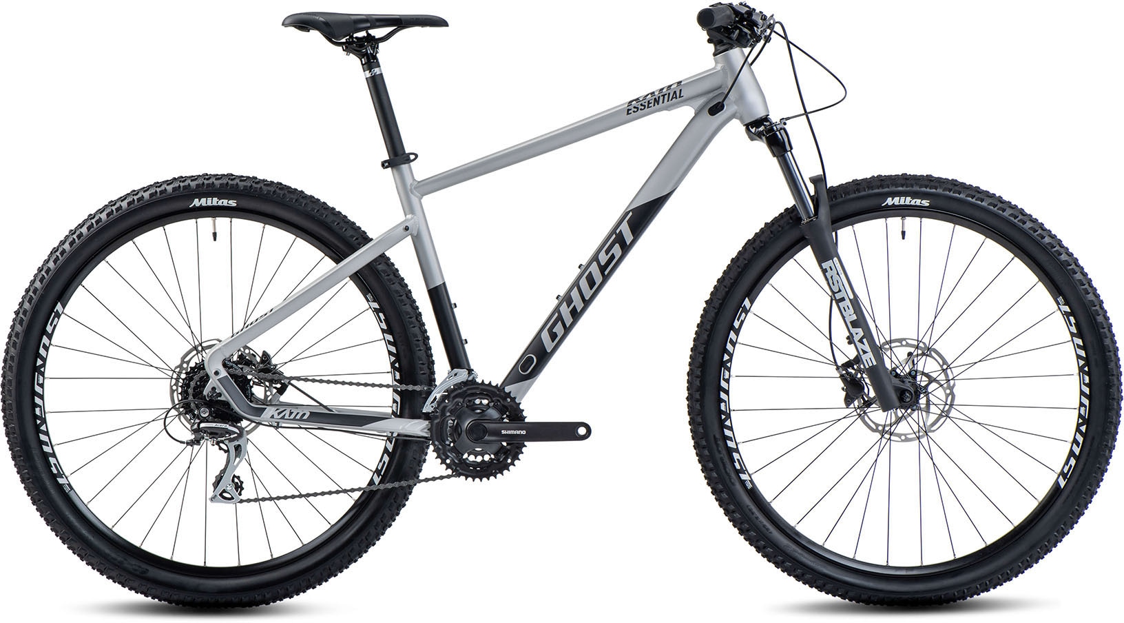 Ghost Mountainbike »Kato Essential AL«, 24 Gang, Shimano, Acera RD-M360 Schaltwerk, Kettenschaltung, für Damen und Herren, Kettenschaltung